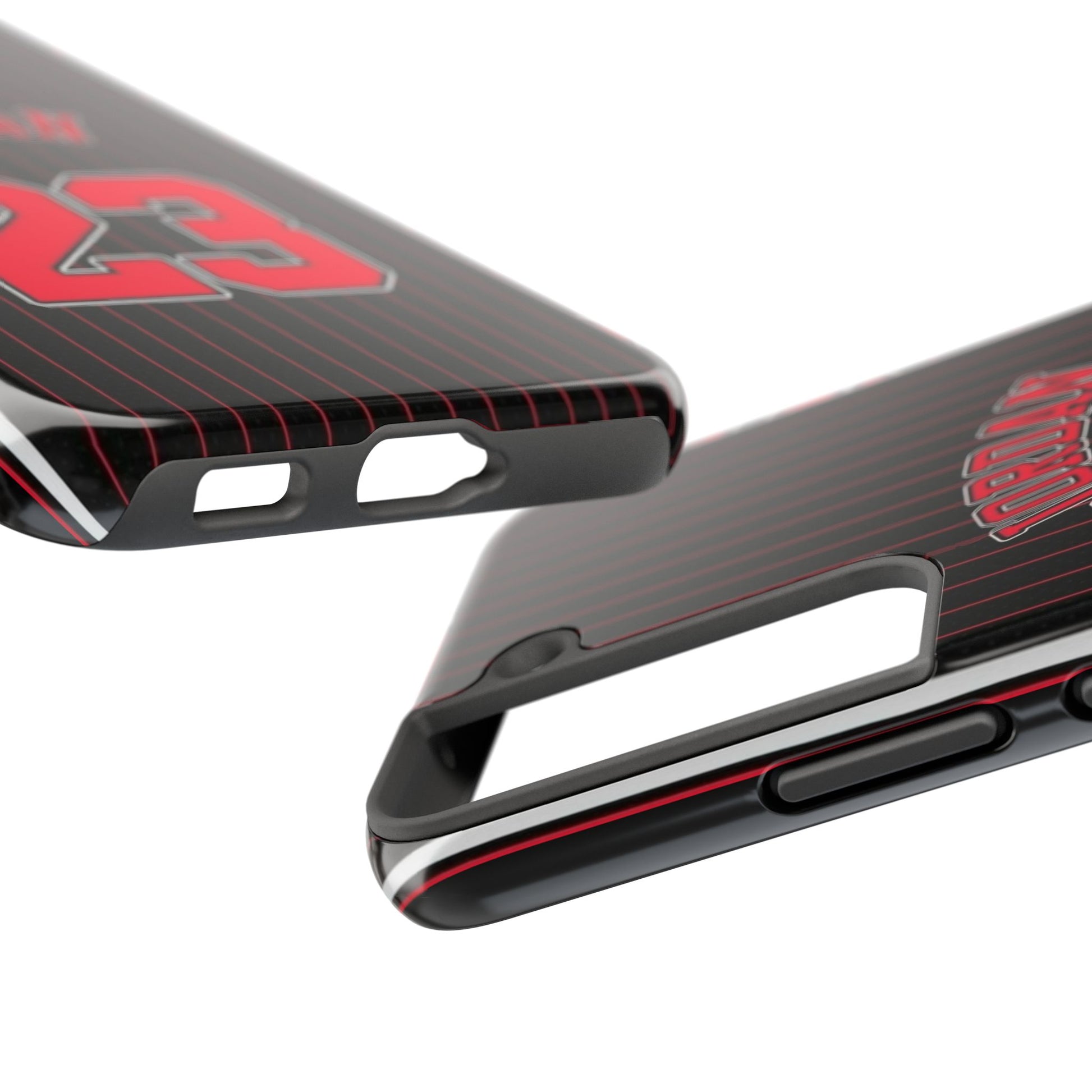Sports Pinstripe 23 Jersey Phone Cases for iPhone & Samsung Galaxy Phones