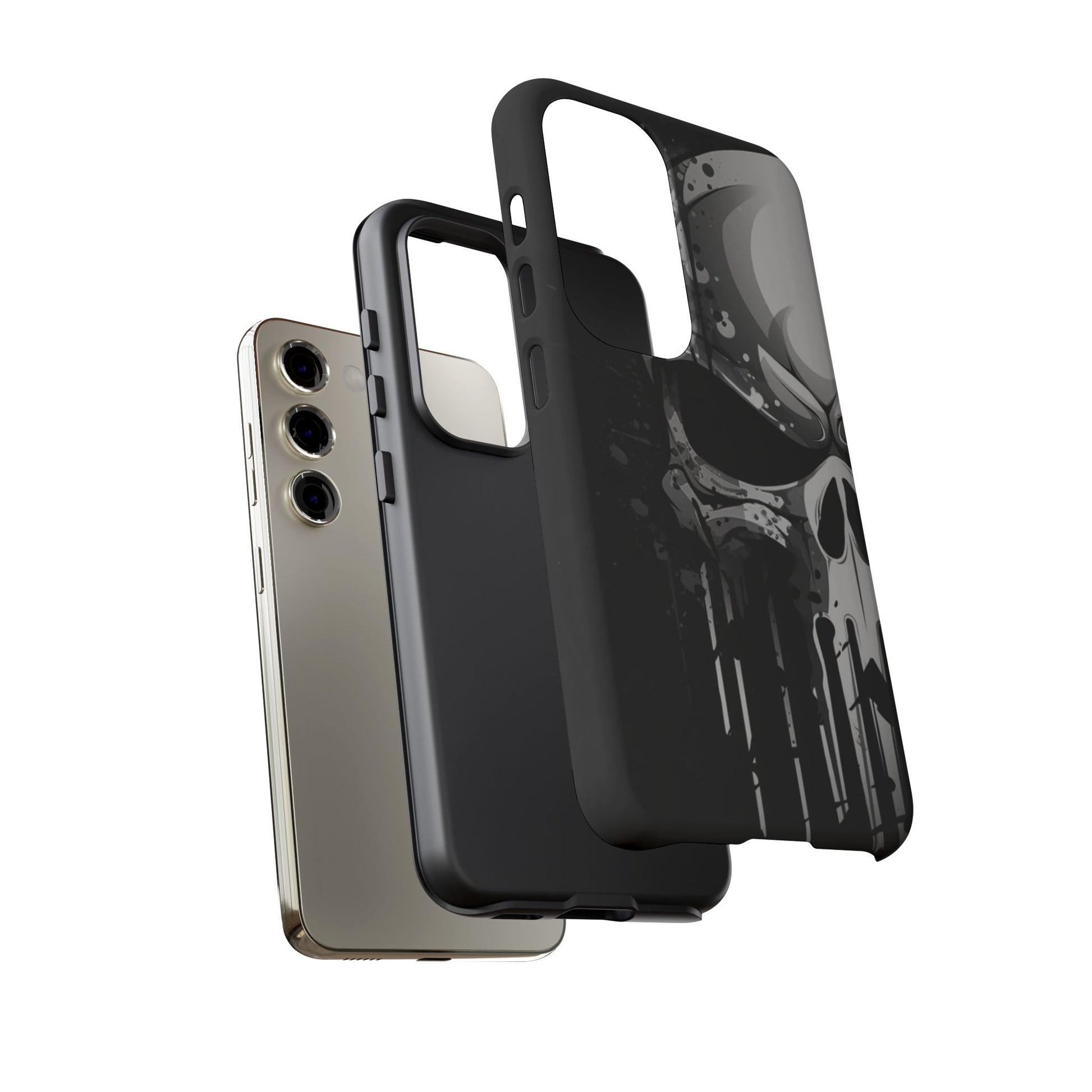Punisher Skull Tough Cases for iPhones, Samsung, and Pixel