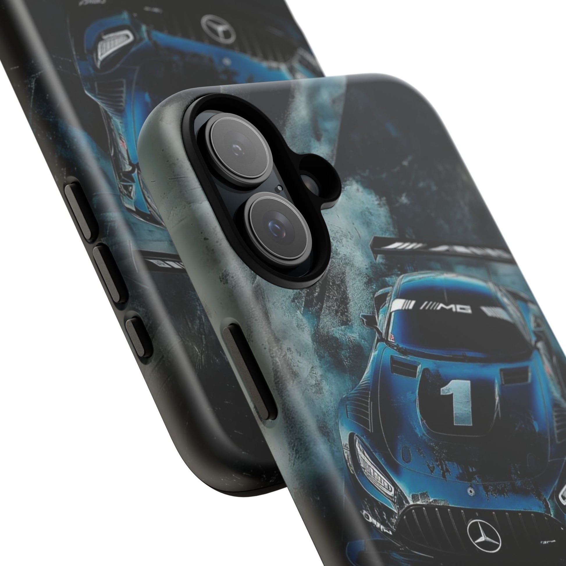 Mercedes AMG Racing Car Tough Cases for iPhones, Samsung, and Pixel