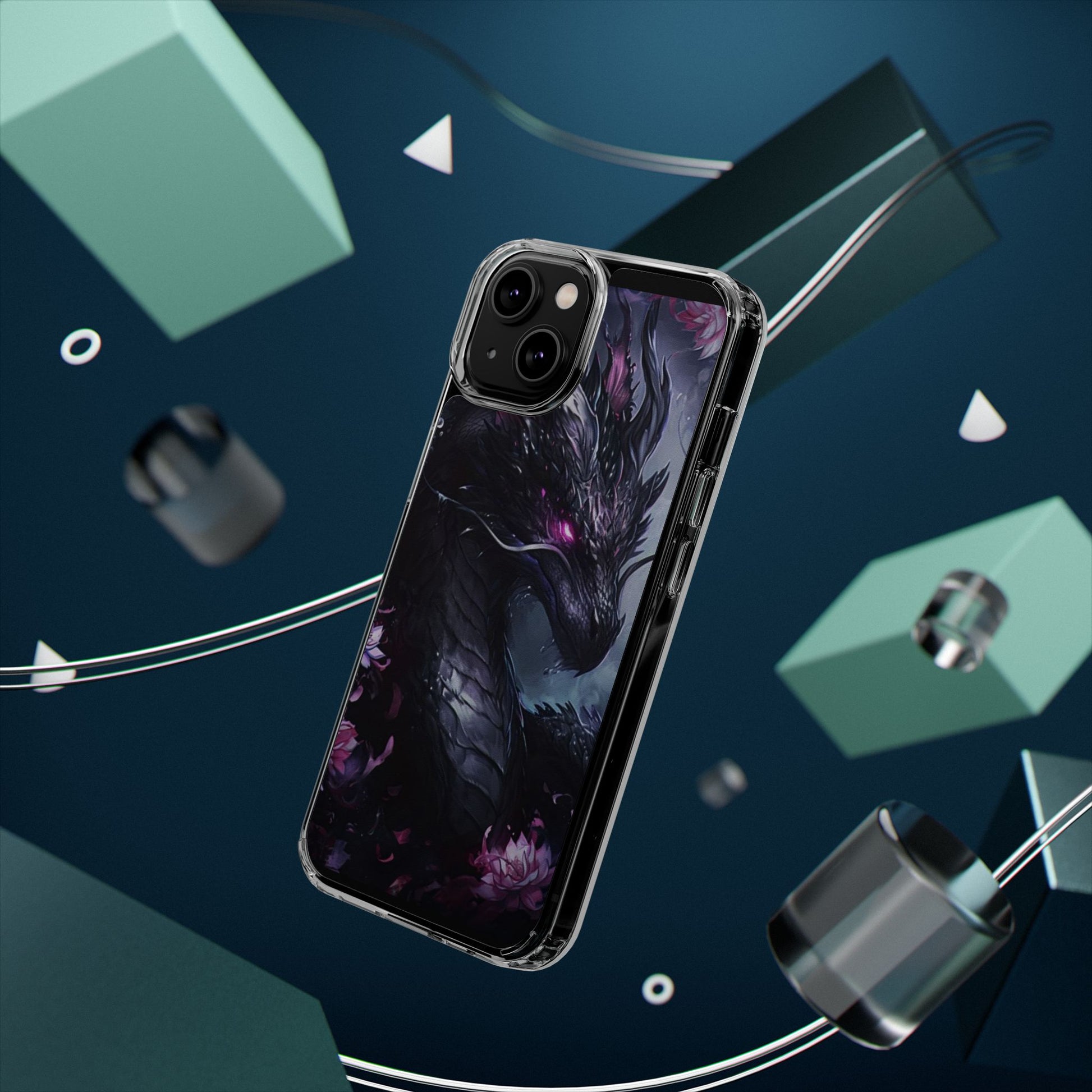 Phone Cases, Purple Dragon Design, iPhone Samsung Case, Protective Cover, Unique