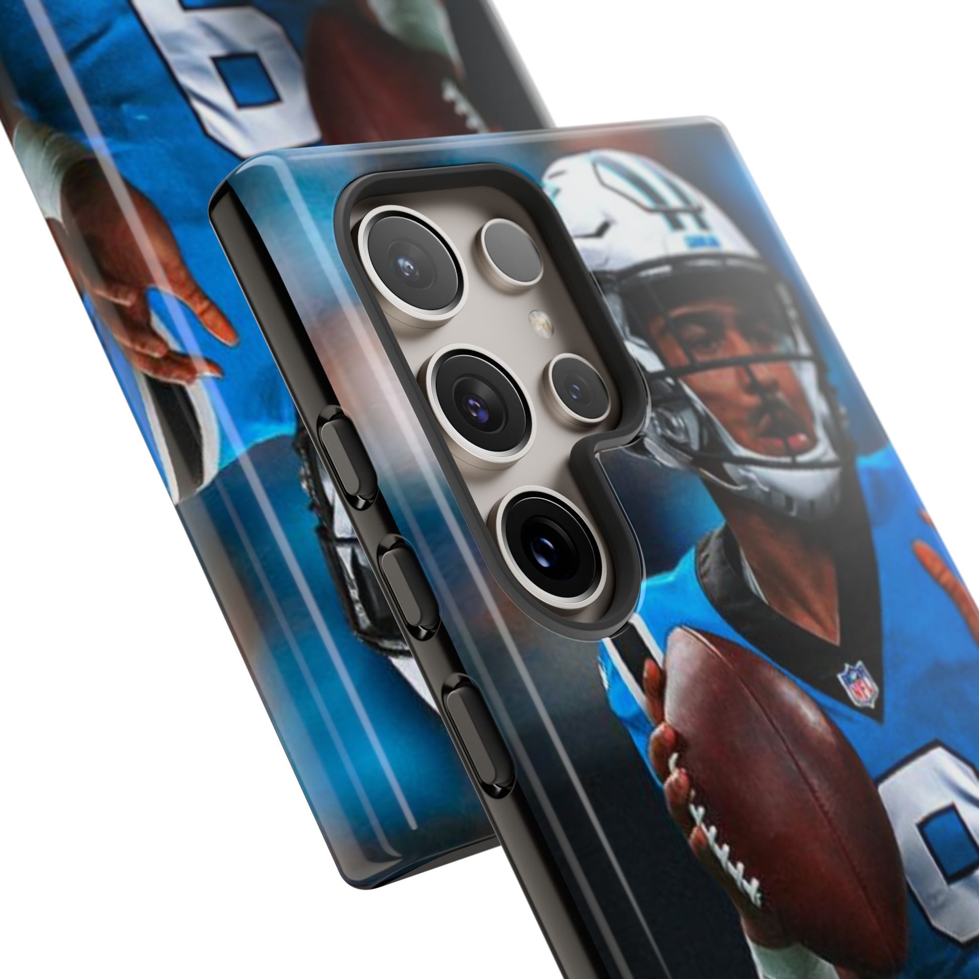 Carolina Panthers Bryce Young Football Tough Cases for iPhones, Samsung, and Pixel