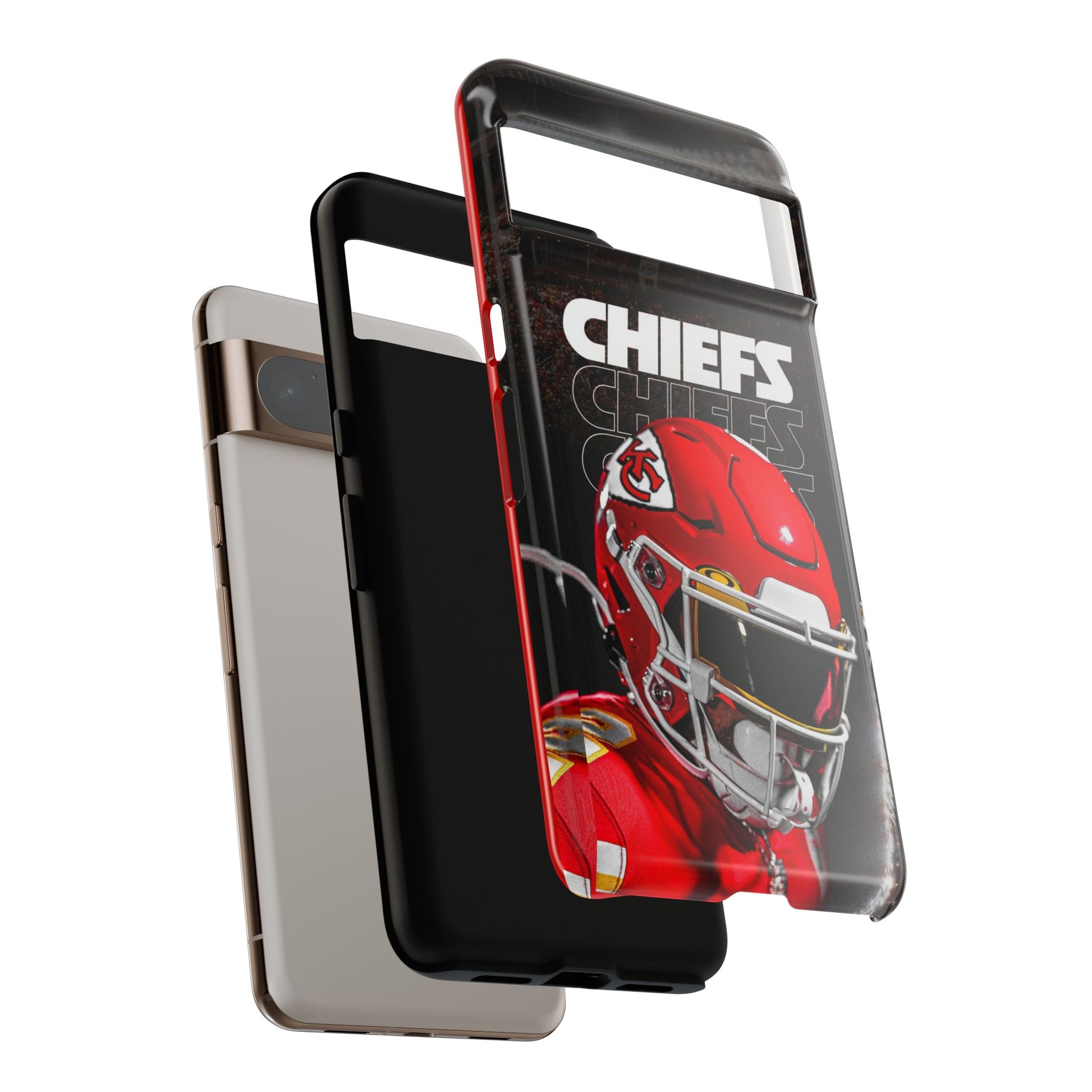 Kansas City Chiefs Football Helmet Logo Tough Cases for iPhones, Samsung, and Pixel