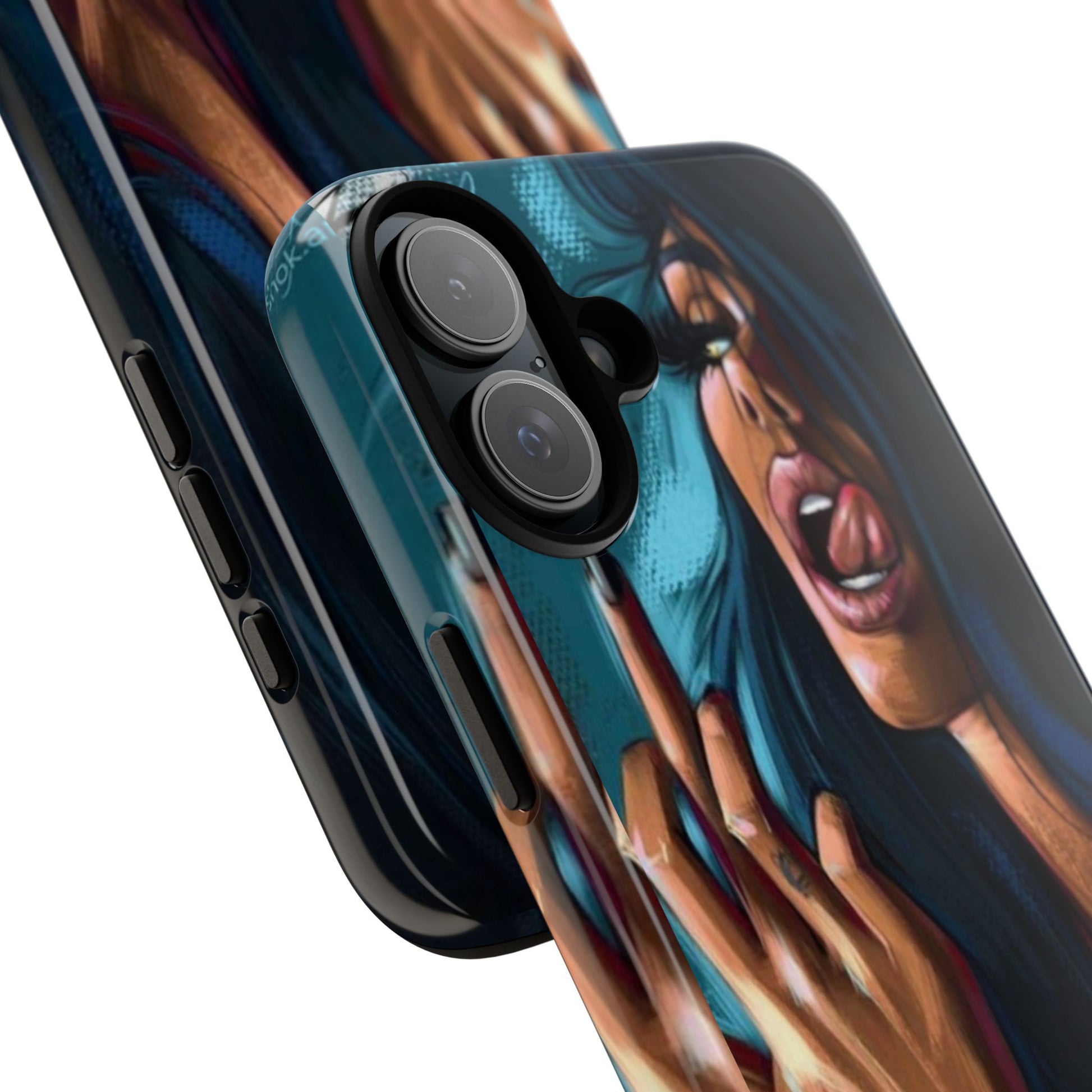 Tough Girl Theme Urban Design Cases for iPhones, Samsung, and Pixel