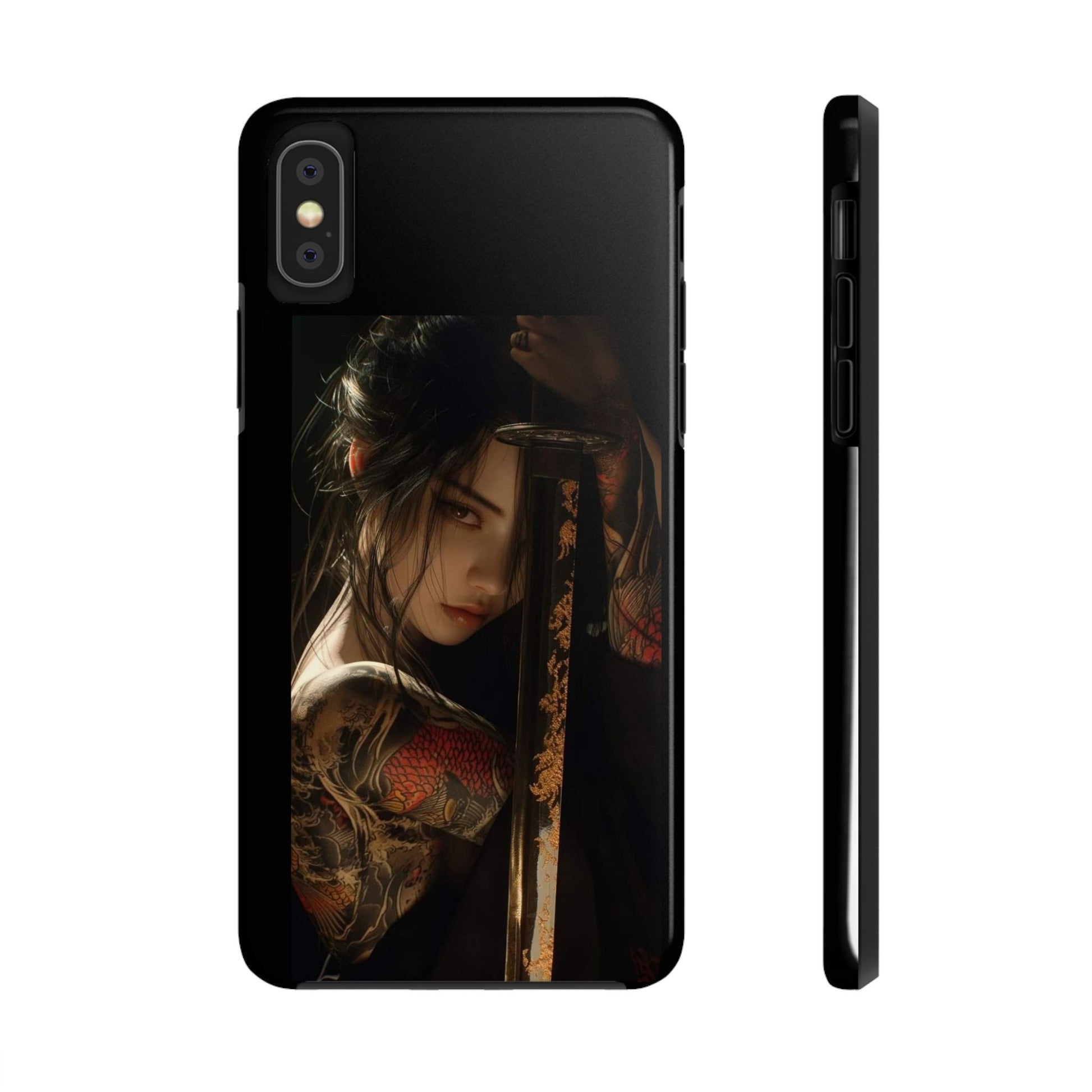 Samurai Female Warrior Design Phone Cases for iPhone & Samsung Galaxy Phones