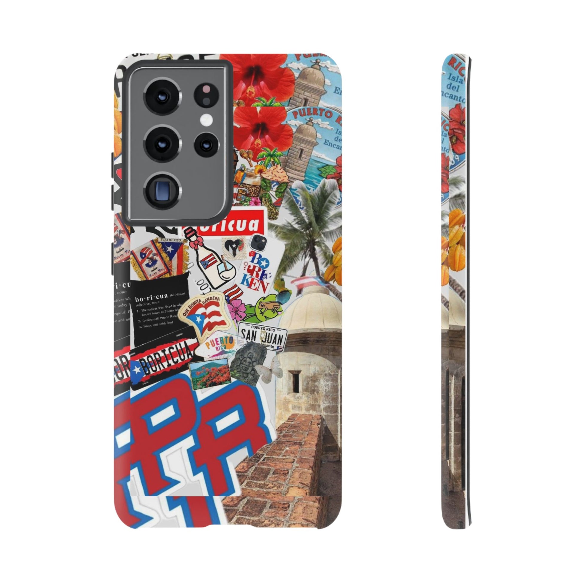 Puerto Rico Boricua Art Tough Cases for iPhones, Samsung, and Pixel