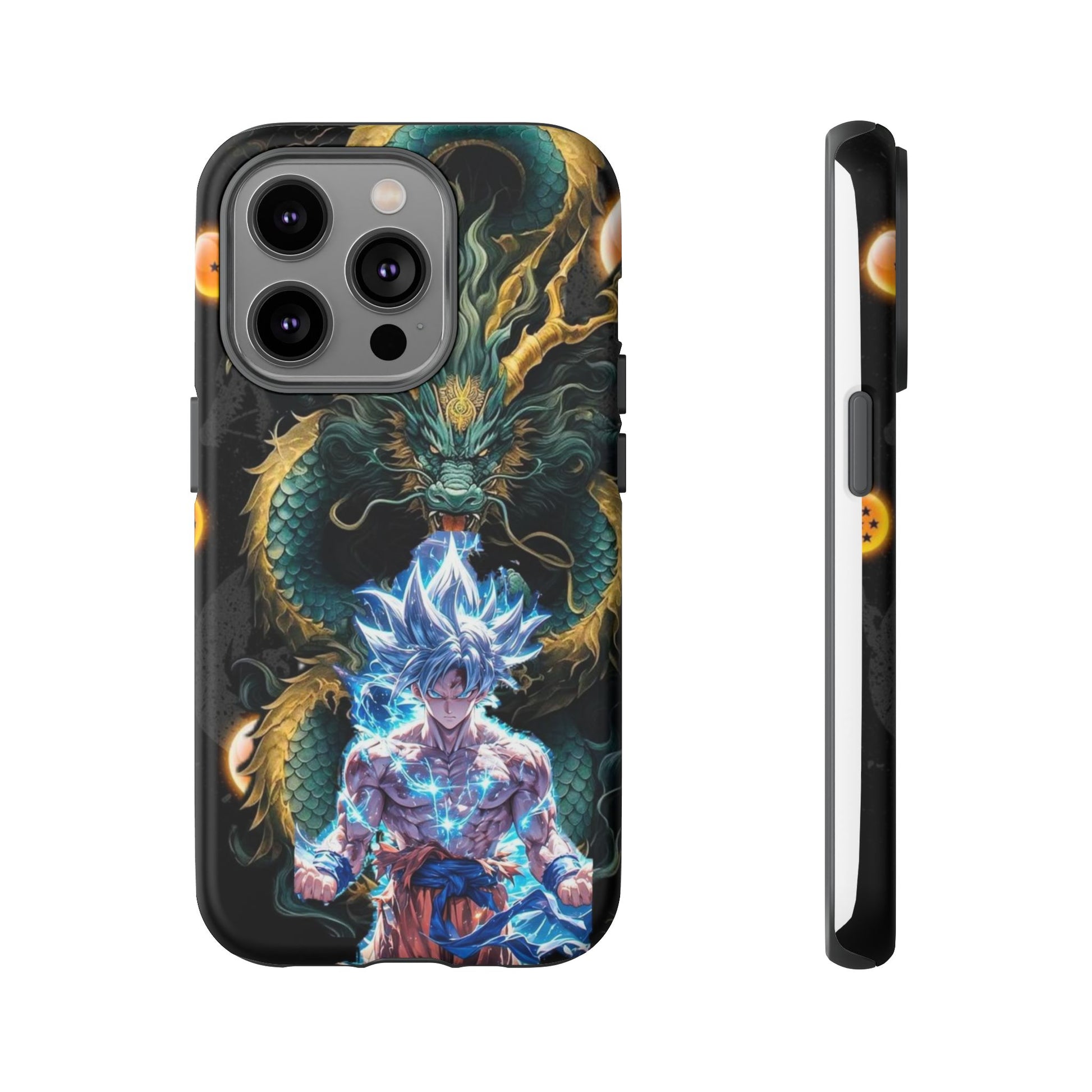 Anime Goku x Shenron Dragonball Z Tough Cases for iPhones, Samsung, and Pixel