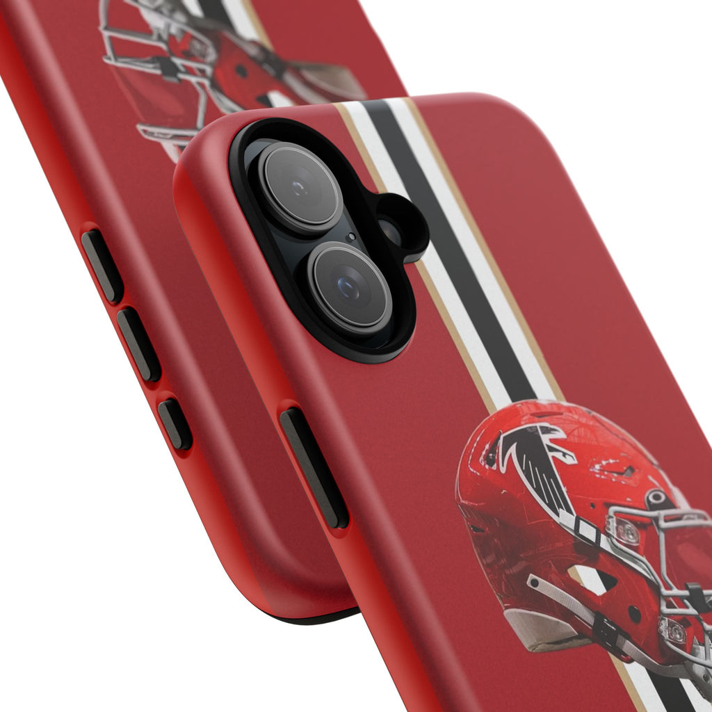 Atlanta Falcons Football Helmet Logo Tough Cases for iPhones, Samsung, and Pixel