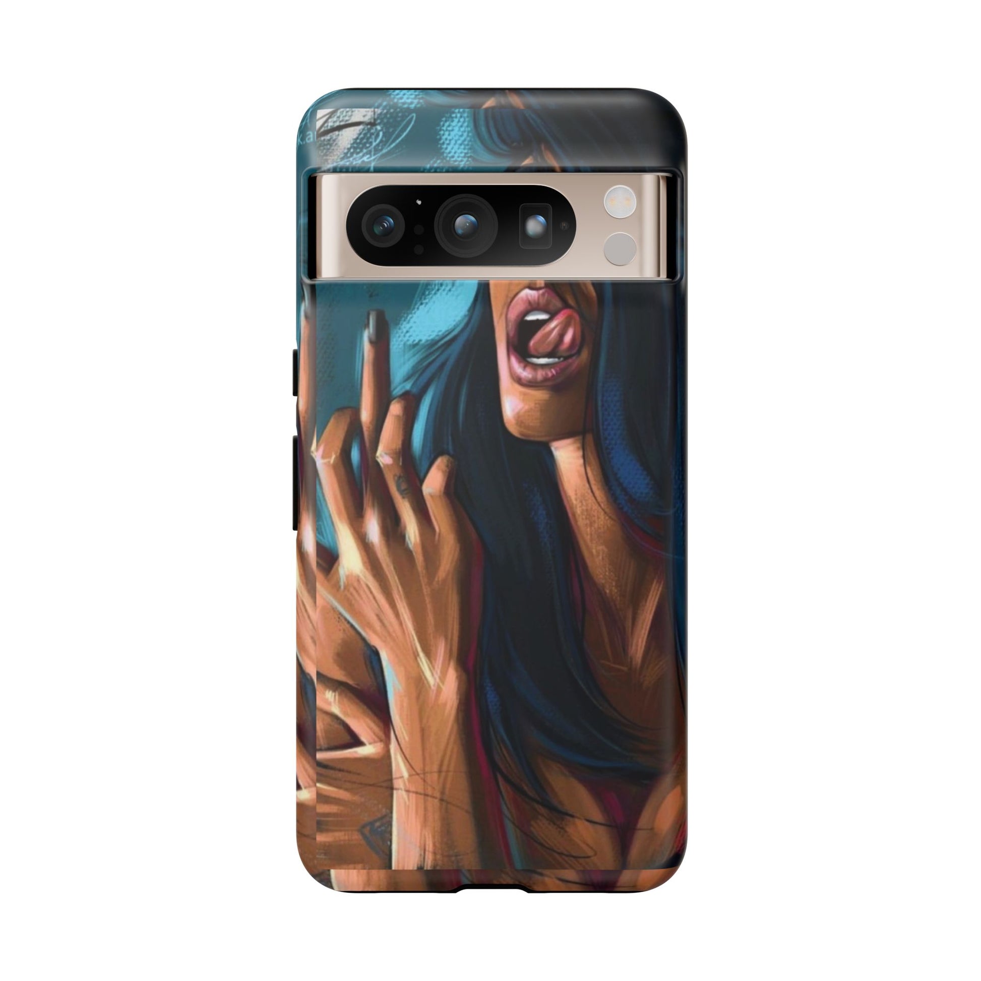 Tough Girl Theme Urban Design Cases for iPhones, Samsung, and Pixel