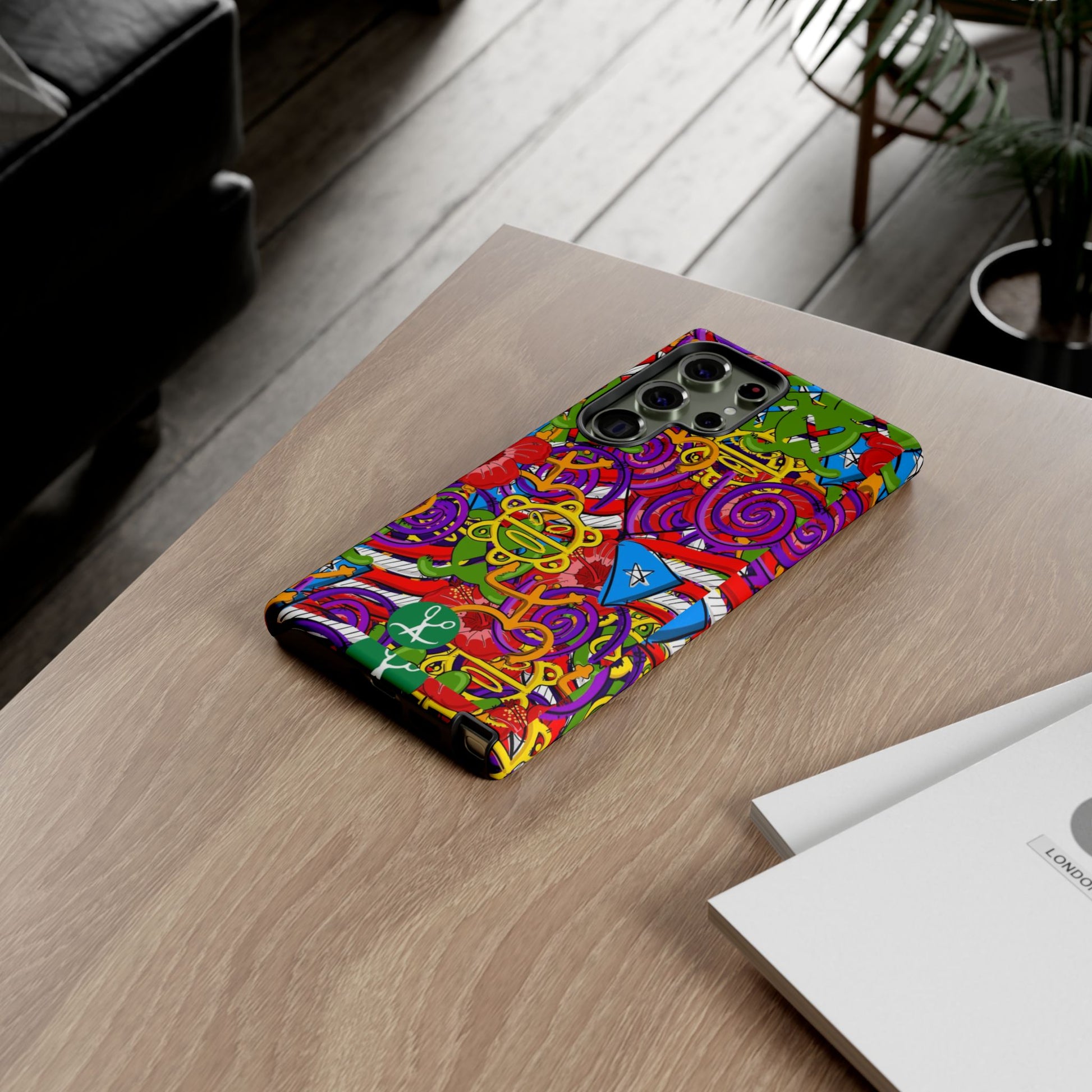 Puerto Rico Taino Tribal Art Tough Cases for iPhones, Samsung, and Pixel