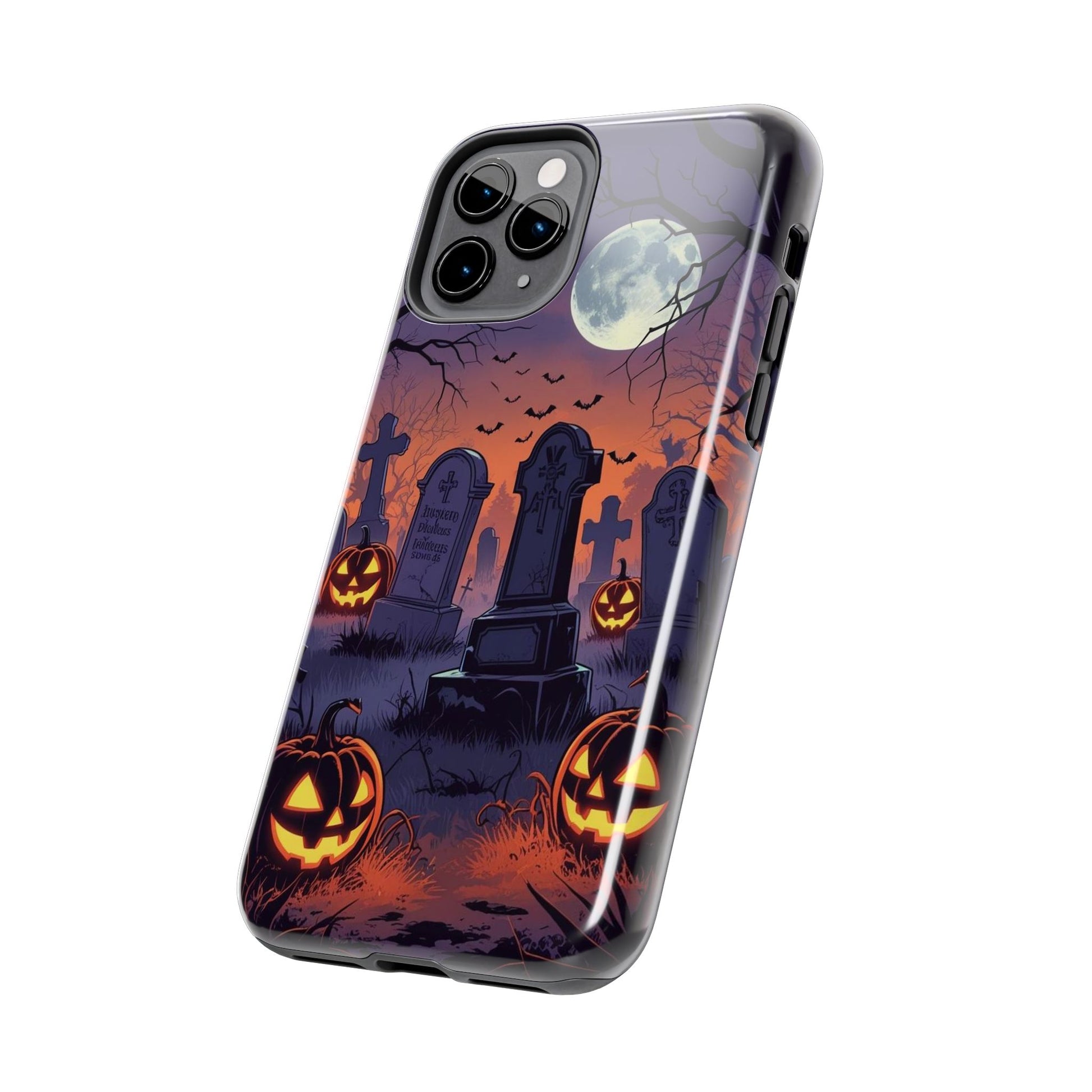 Graveyard Halloween Theme Phone Cases for iPhones & Samsung Phones
