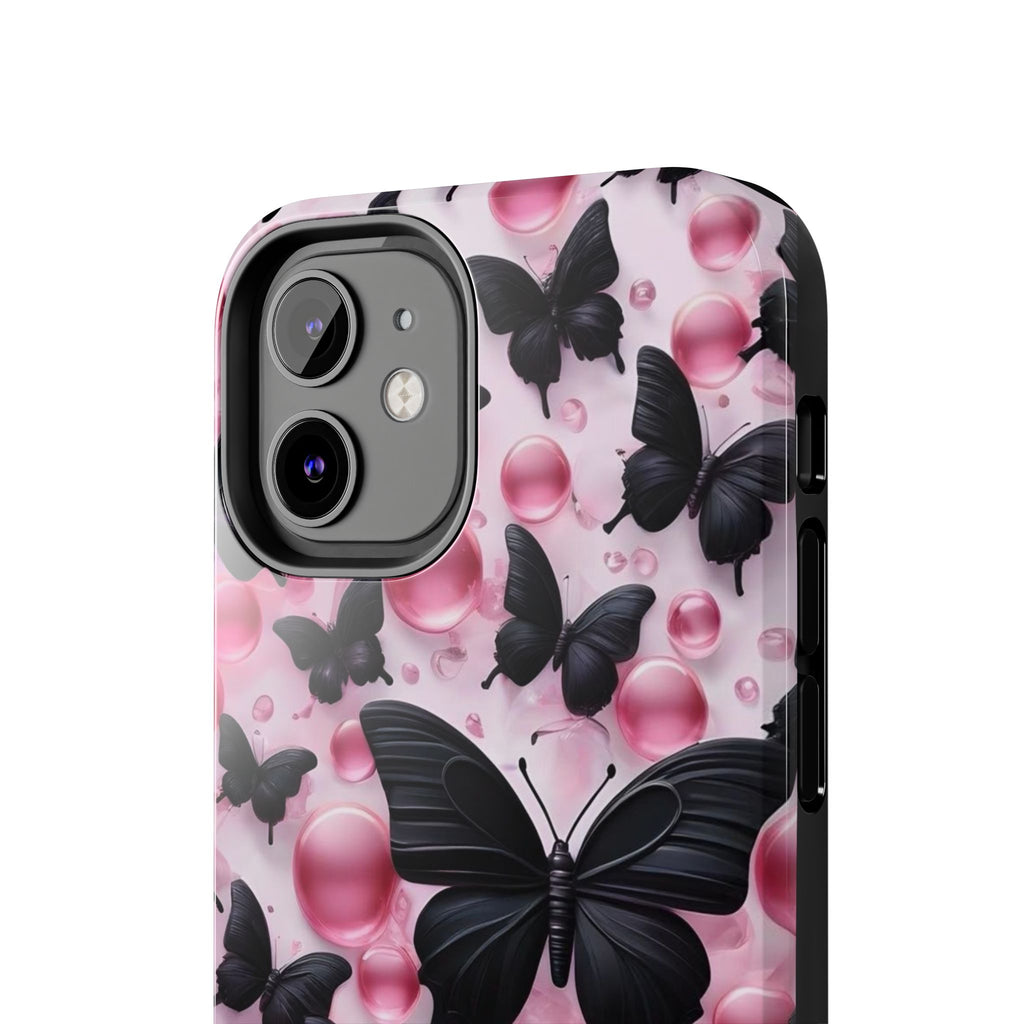Pearls and Butterflies Theme Phone Cases for iPhones & Samsung Phones