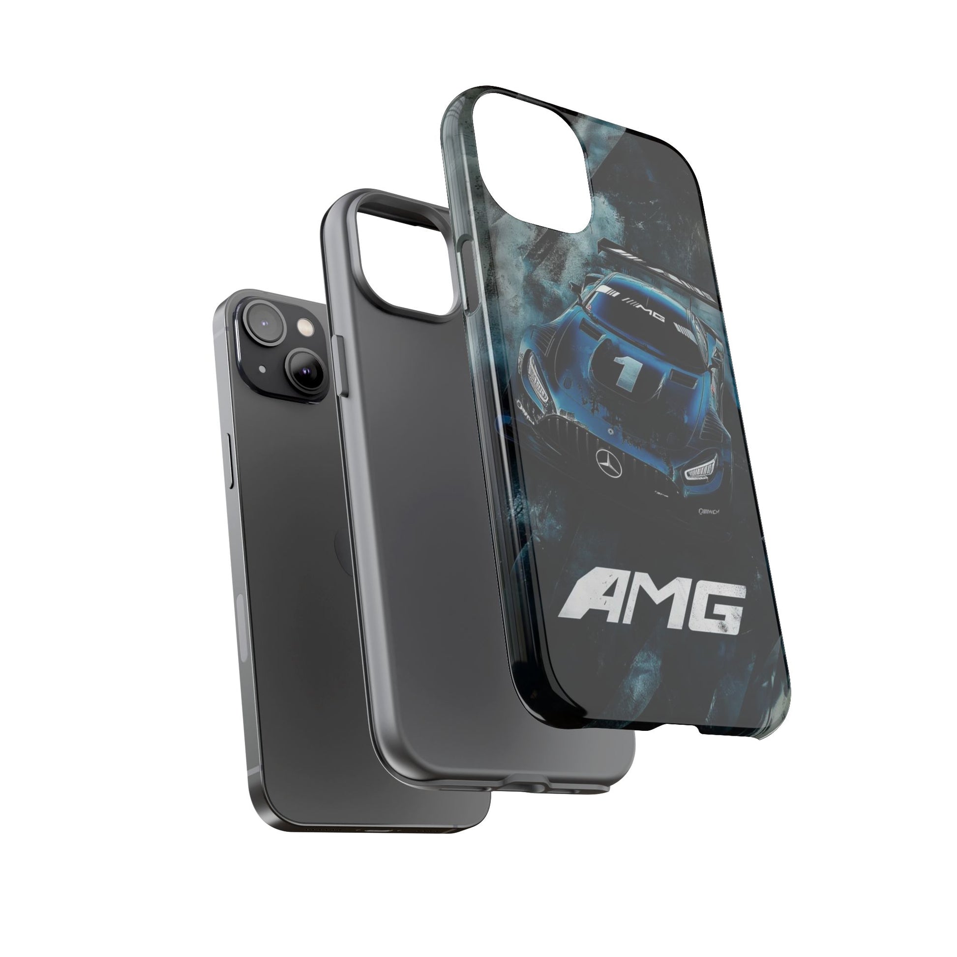 Mercedes AMG Racing Car Tough Cases for iPhones, Samsung, and Pixel