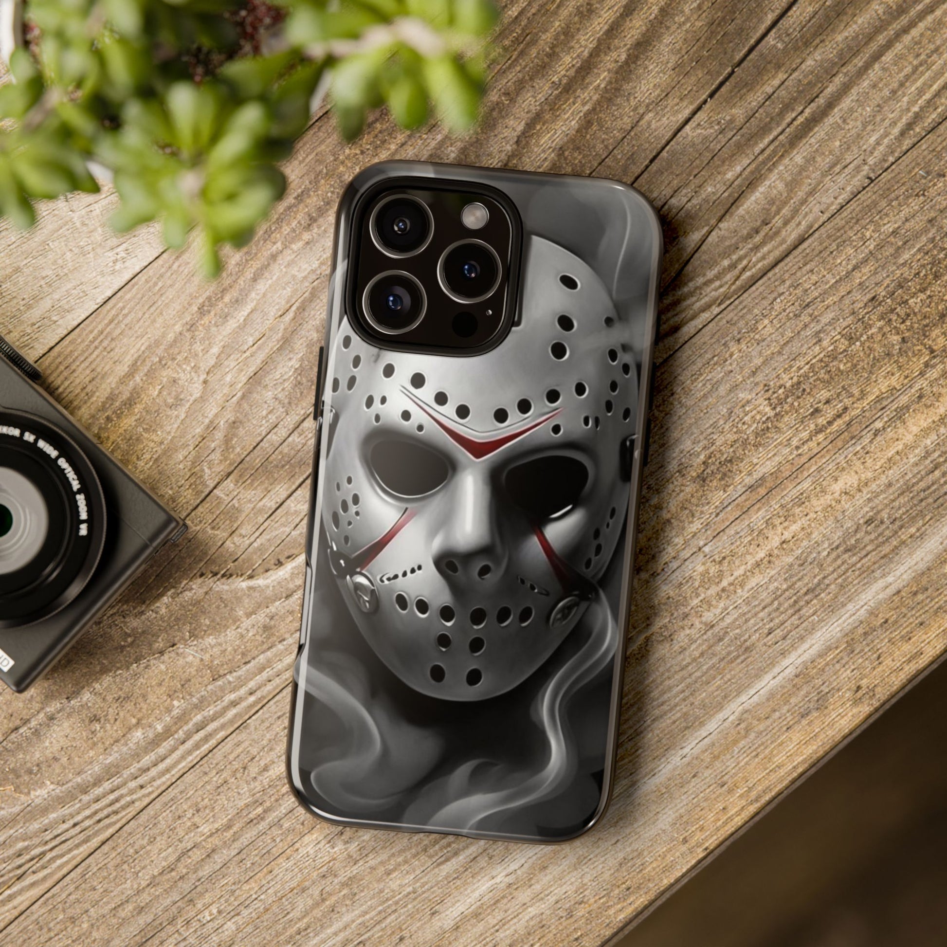Friday the 13th Jason's Mask Tough Cases for iPhones, Samsung, and Pixel
