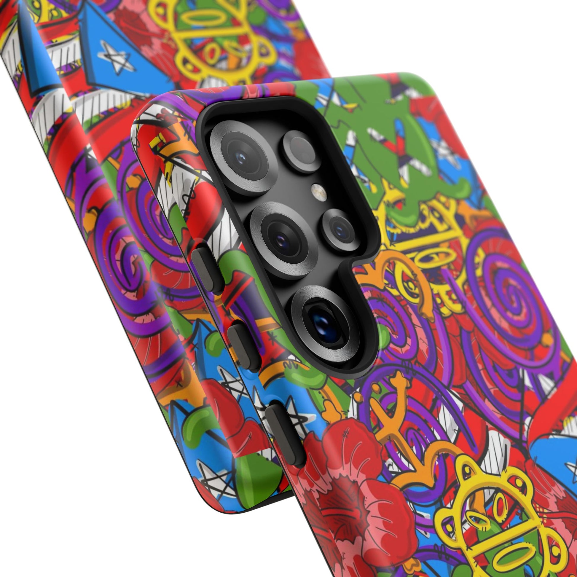 Puerto Rico Taino Tribal Art Tough Cases for iPhones, Samsung, and Pixel