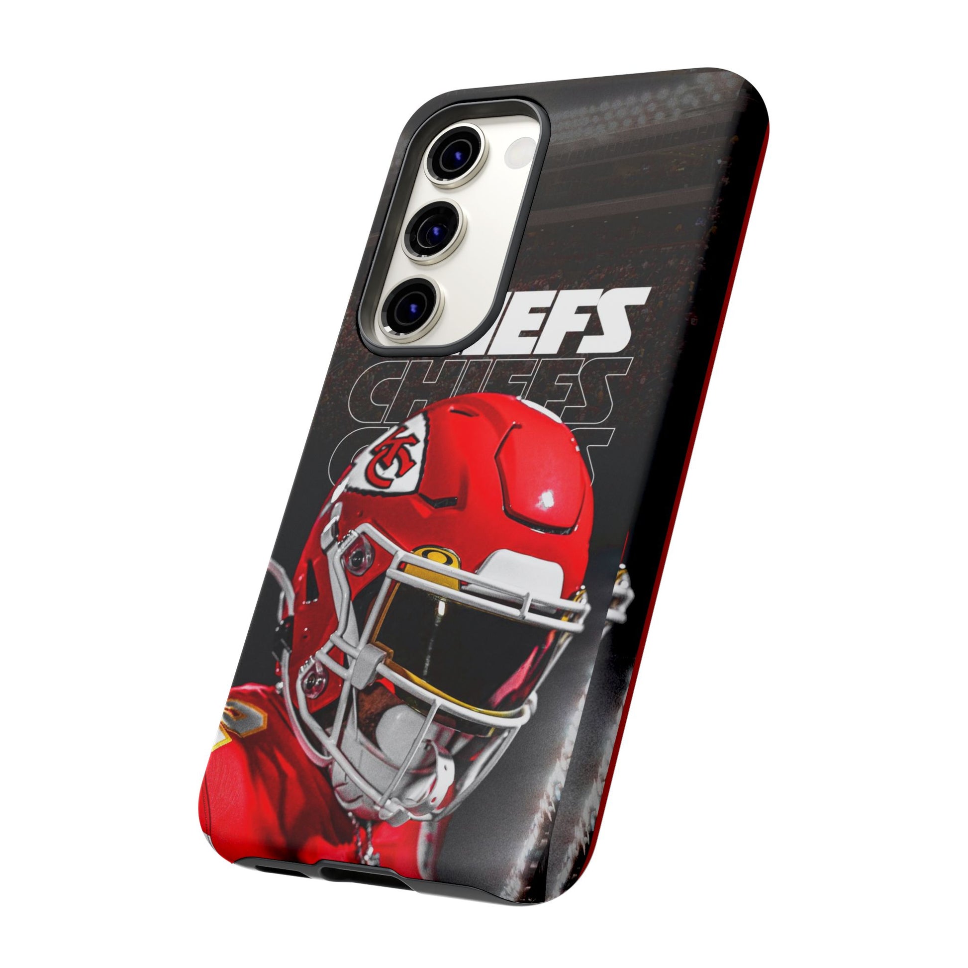 Kansas City Chiefs Football Helmet Logo Tough Cases for iPhones, Samsung, and Pixel