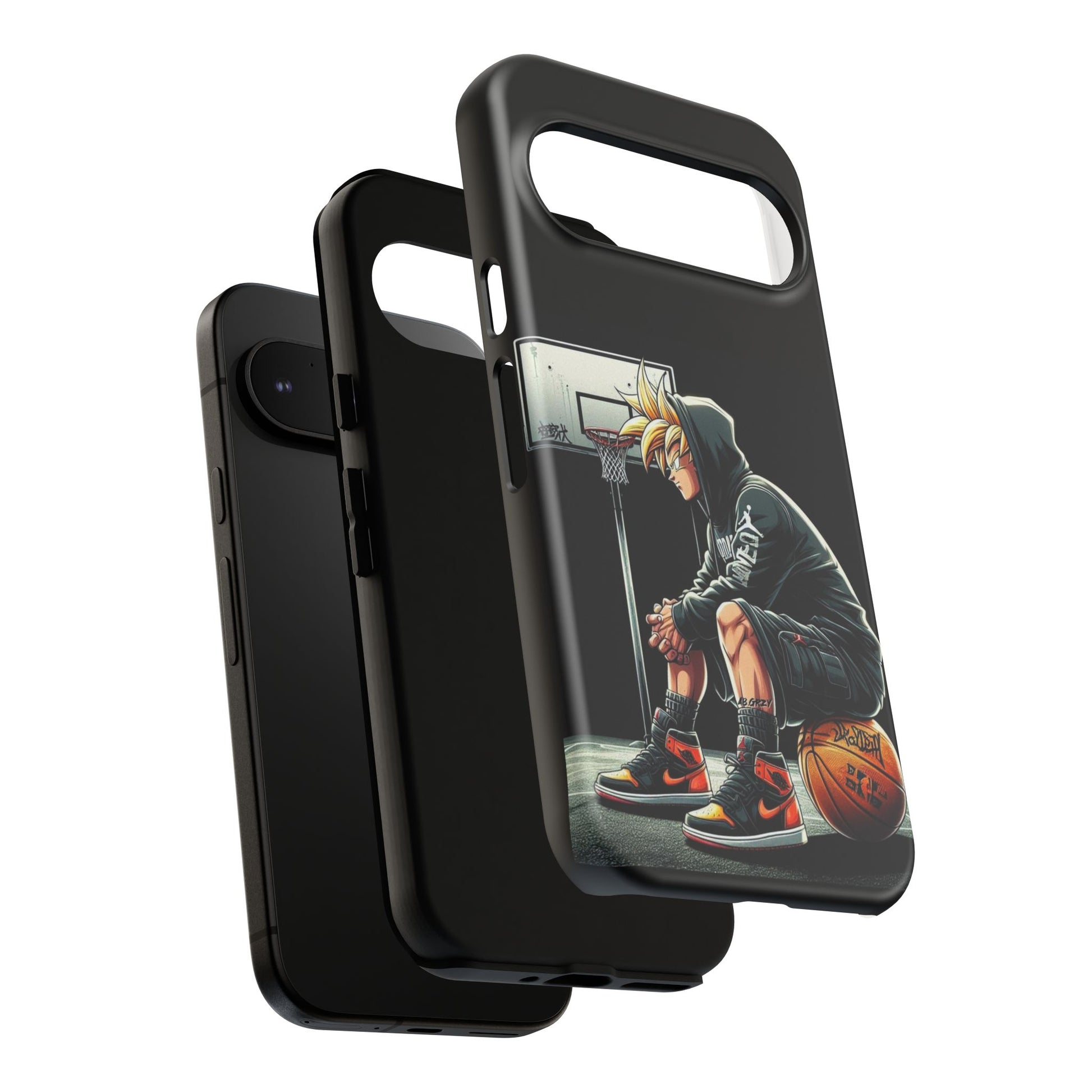 Son Goku Basketball Tough Cases for iPhones, Samsung, and Pixel
