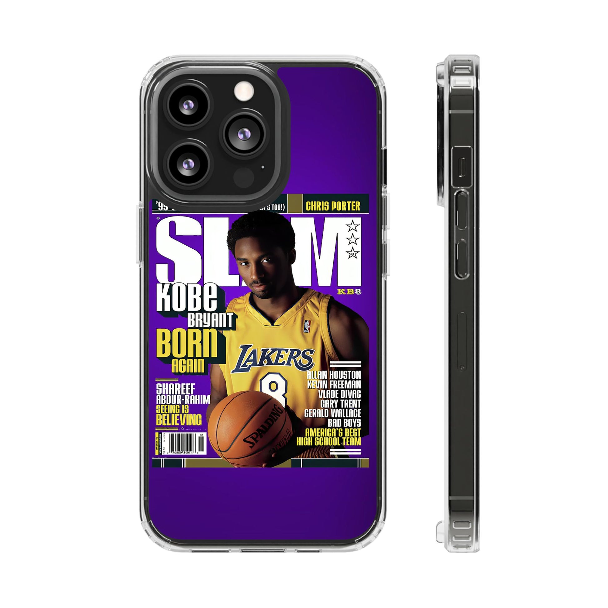 SLAM Cover Kobe Basketball Inspired design Clear Phone Cases