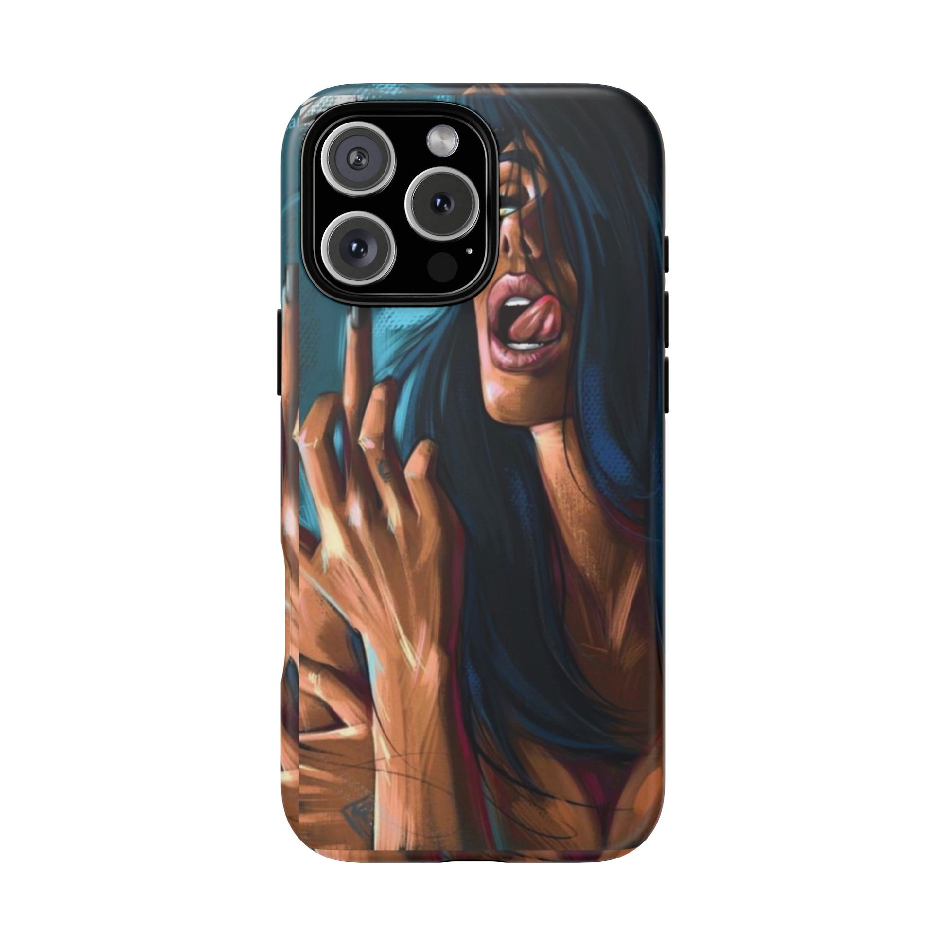 Tough Girl Theme Urban Design Cases for iPhones, Samsung, and Pixel
