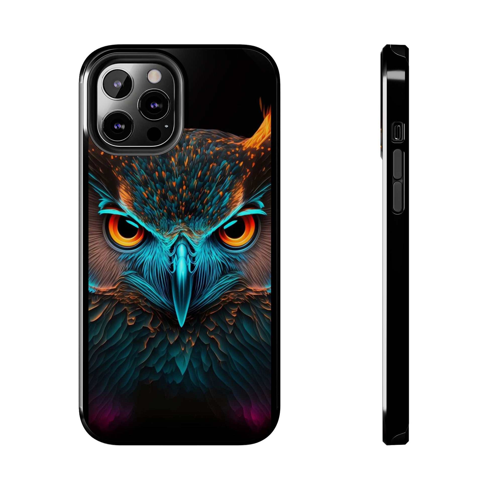 Neon Owl Theme Phone Cases for iPhones & Samsung Phones