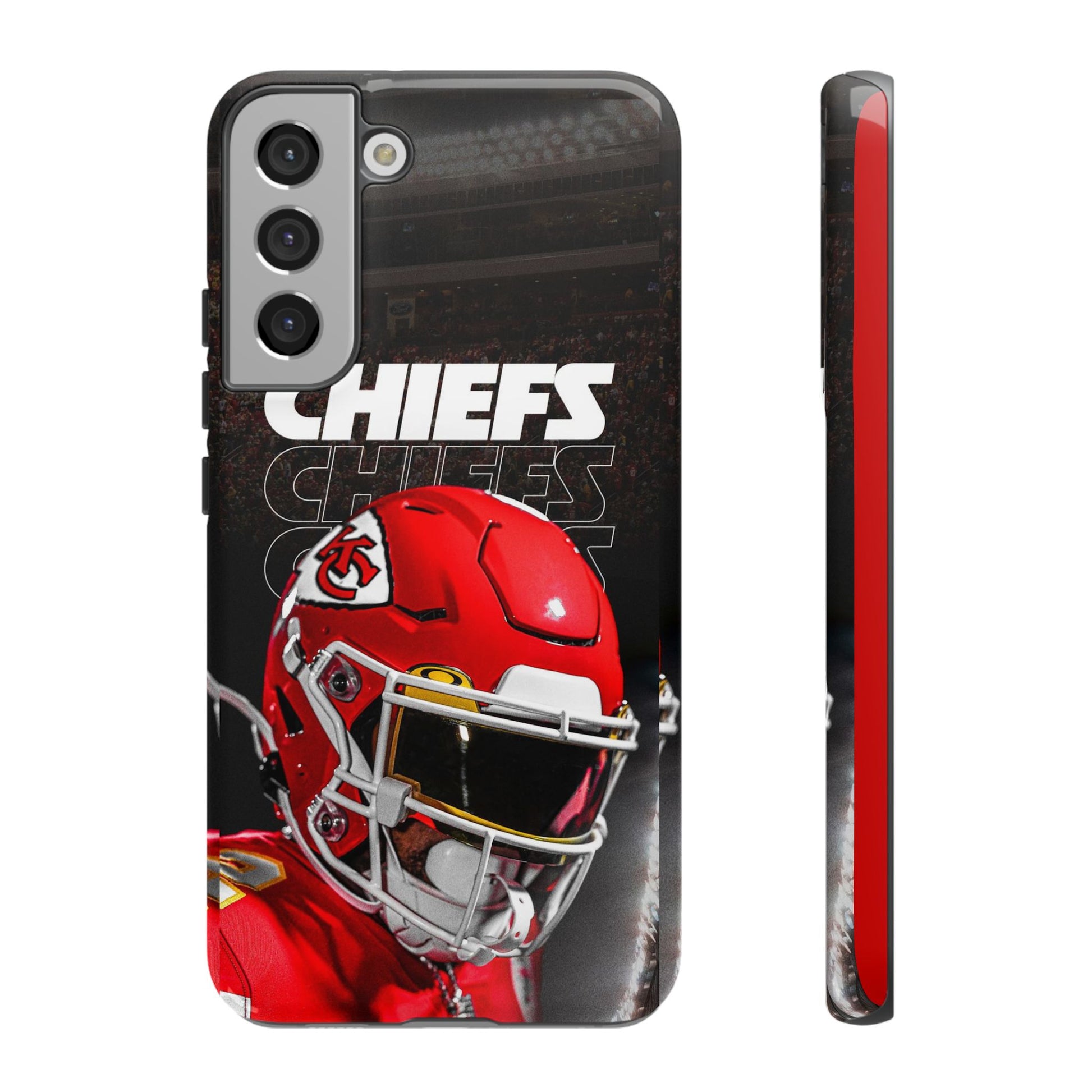 Kansas City Chiefs Football Helmet Logo Tough Cases for iPhones, Samsung, and Pixel