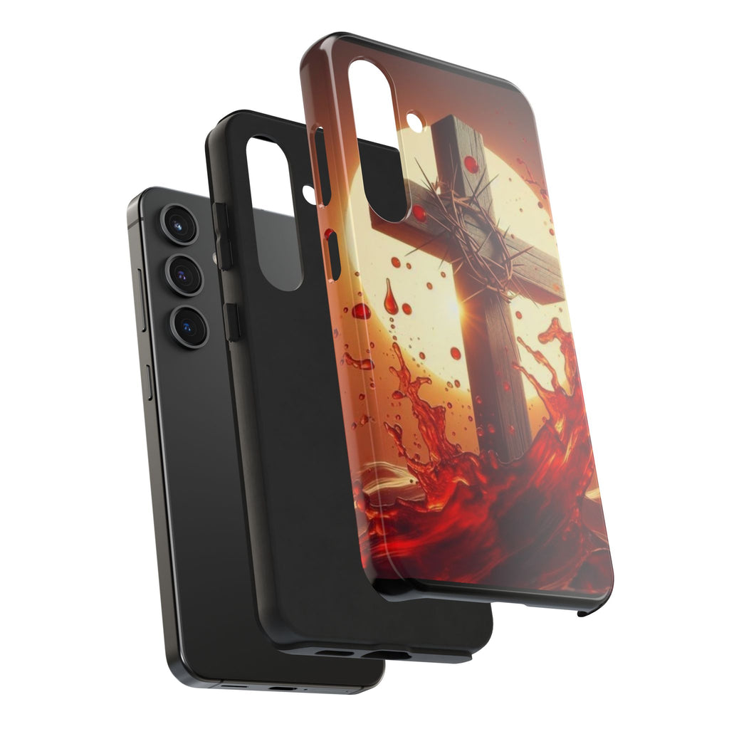 Blood of Christ Christian Theme Phone Cases for iPhones & Samsung Phones