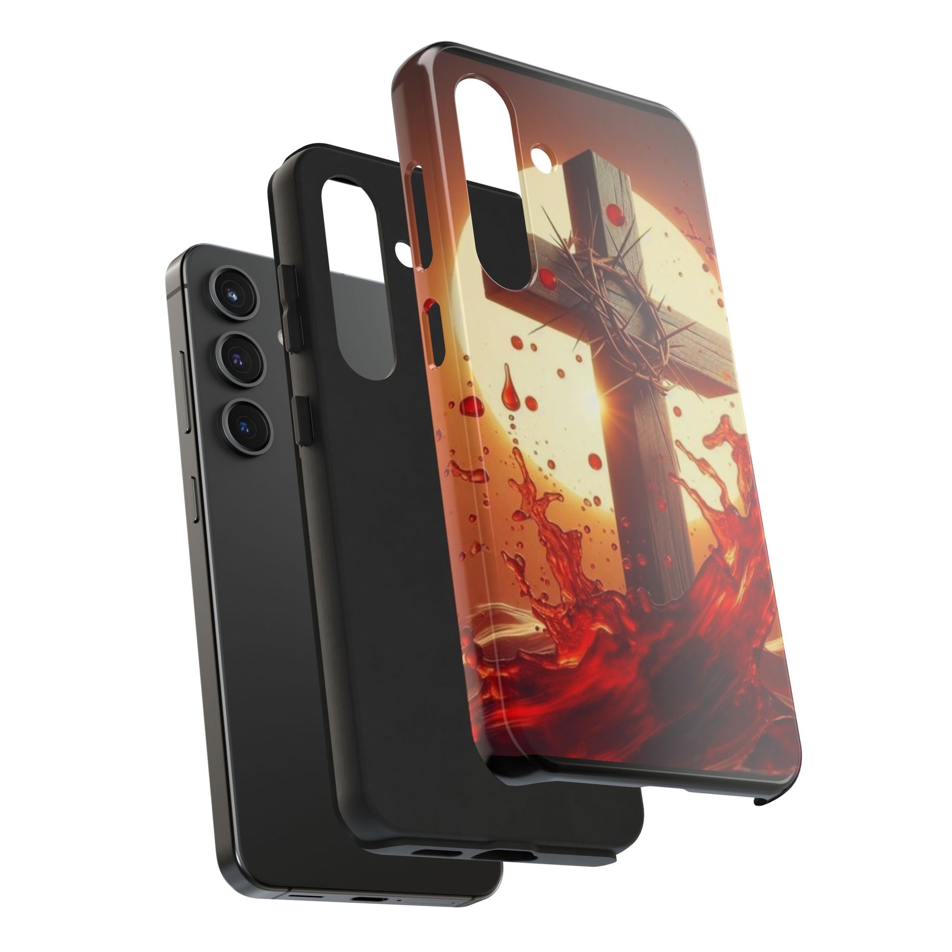 Blood of Christ Christian Theme Phone Cases for iPhones & Samsung Phones