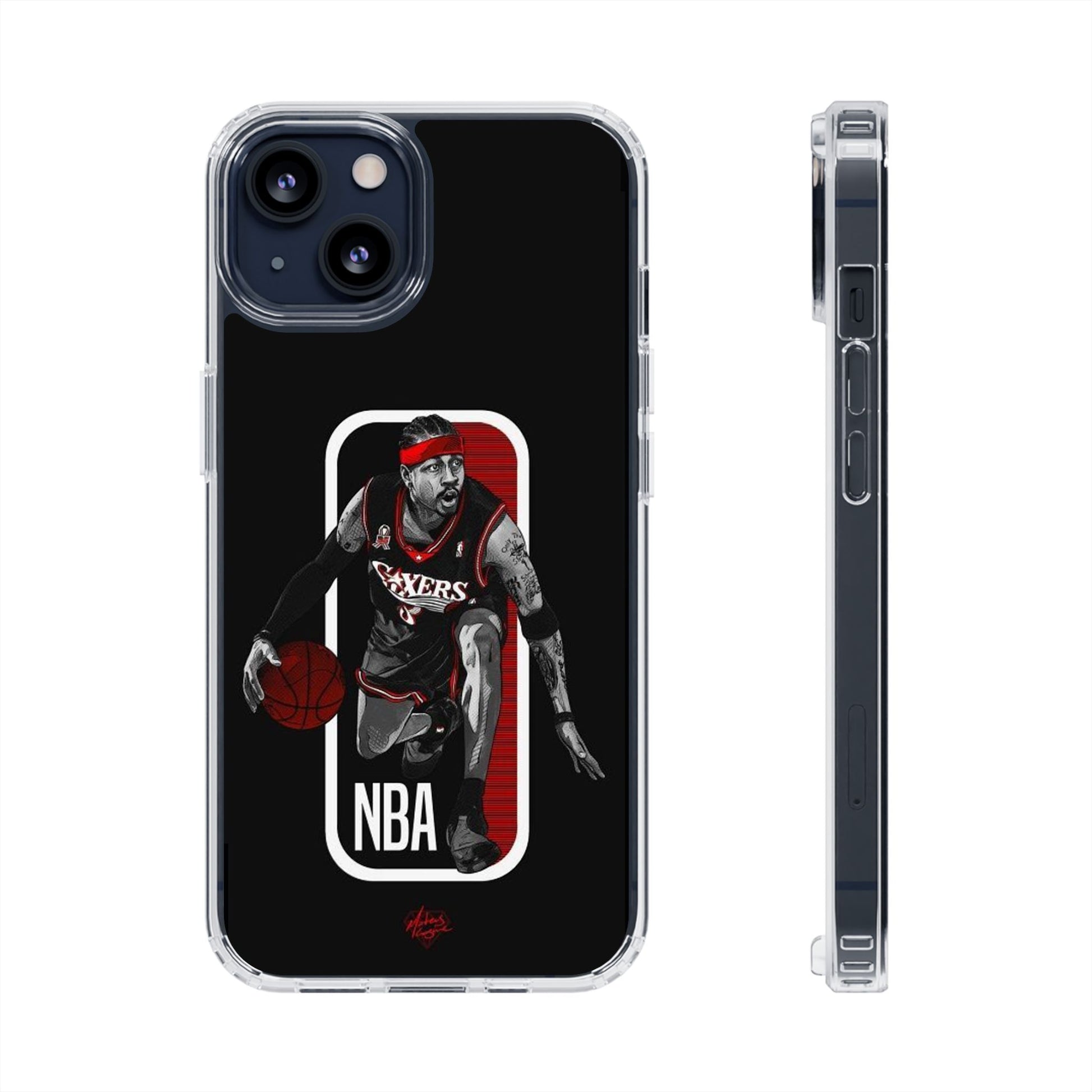 Iverson Ballin' themed Basketball Inspired design Clear Phone Cases