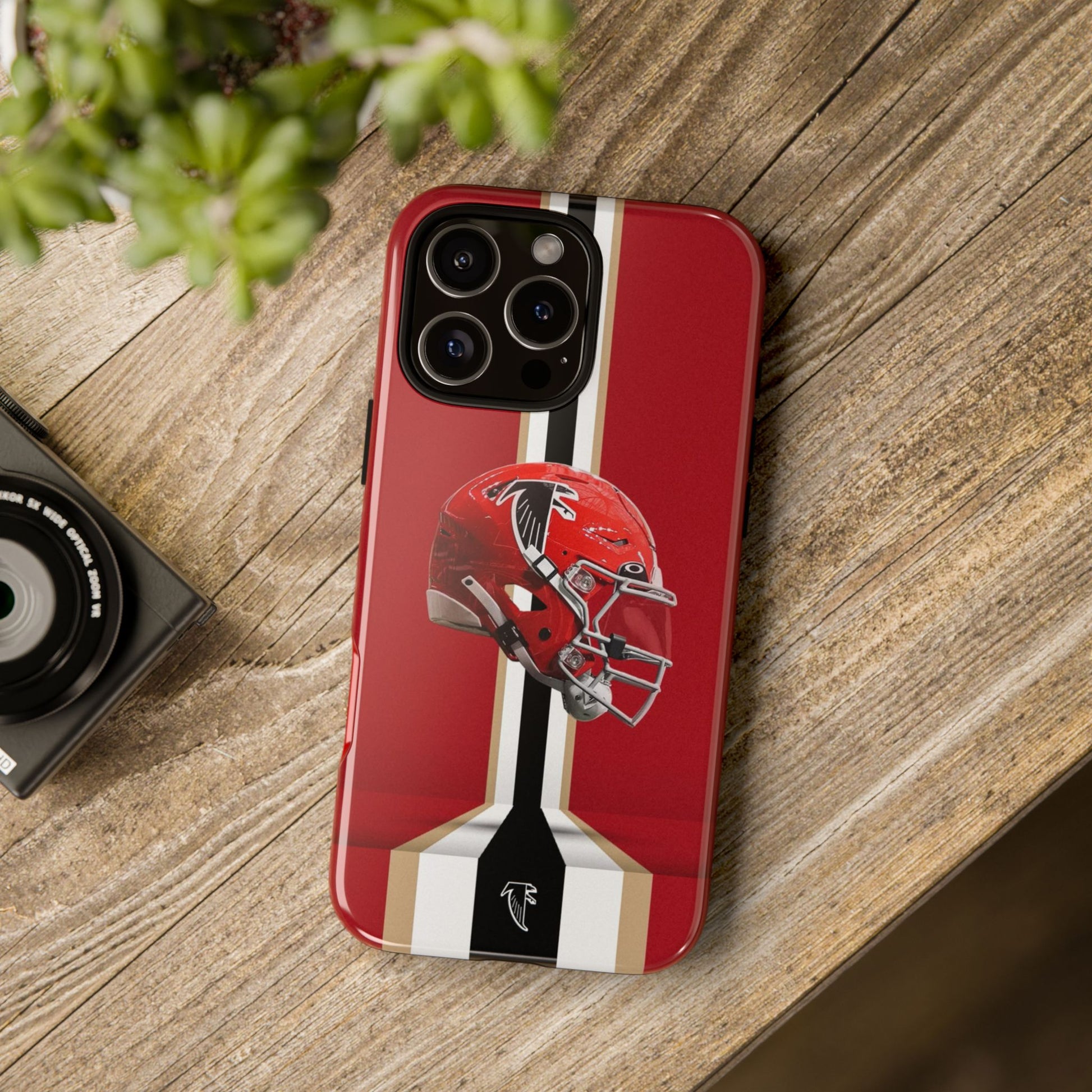 Atlanta Falcons Football Helmet Logo Tough Cases for iPhones, Samsung, and Pixel