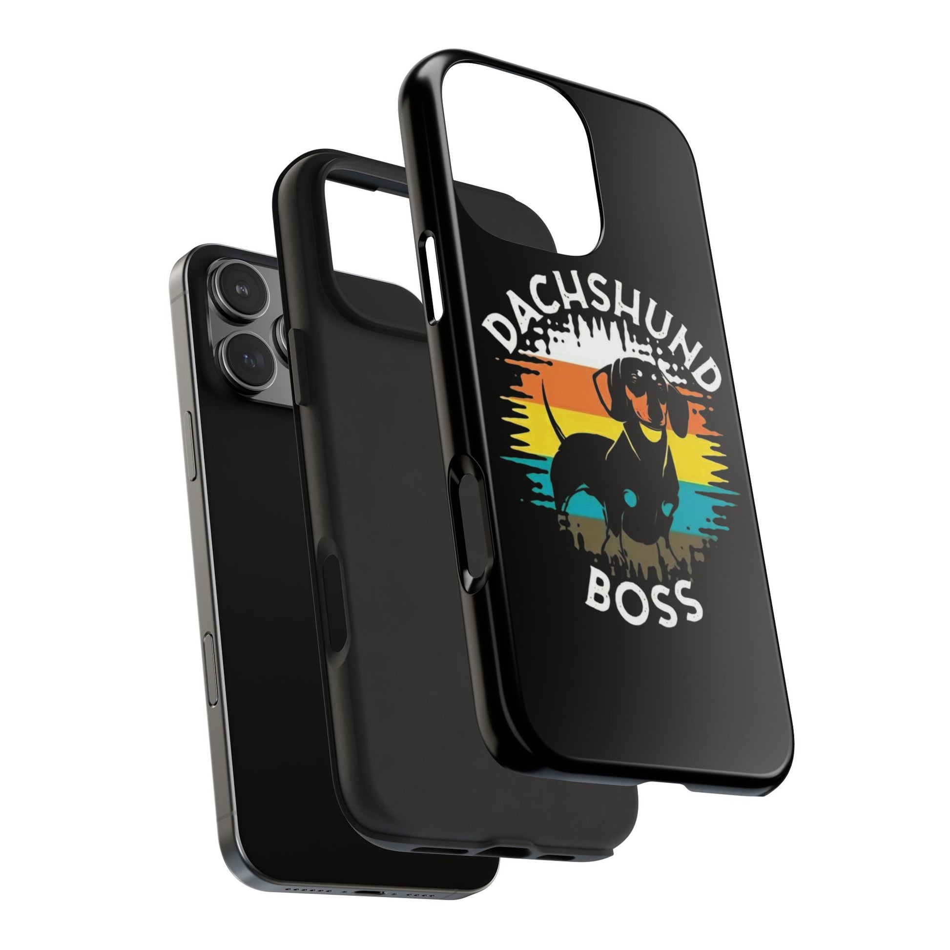 Dachshund Boss Theme Phone Cases for iPhones & Samsung Phones
