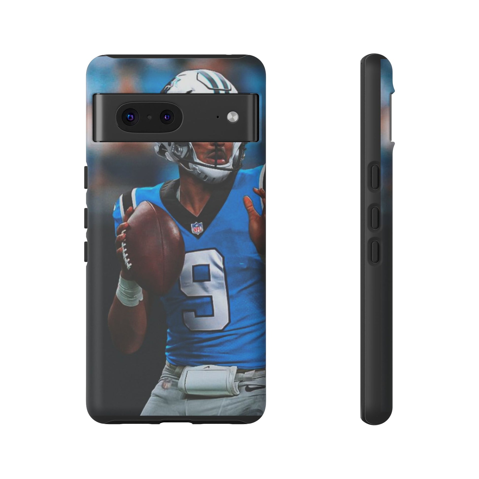 Carolina Panthers Bryce Young Football Tough Cases for iPhones, Samsung, and Pixel