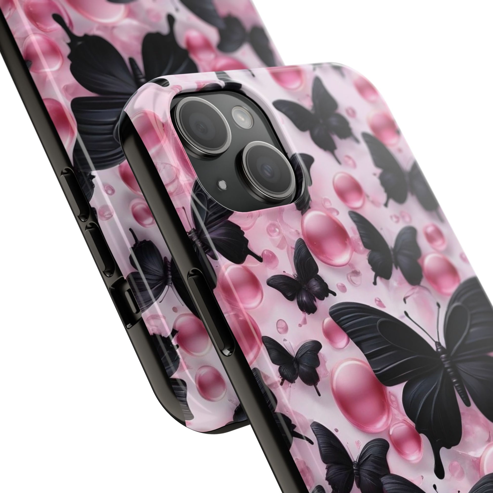 Pearls and Butterflies Theme Phone Cases for iPhones & Samsung Phones