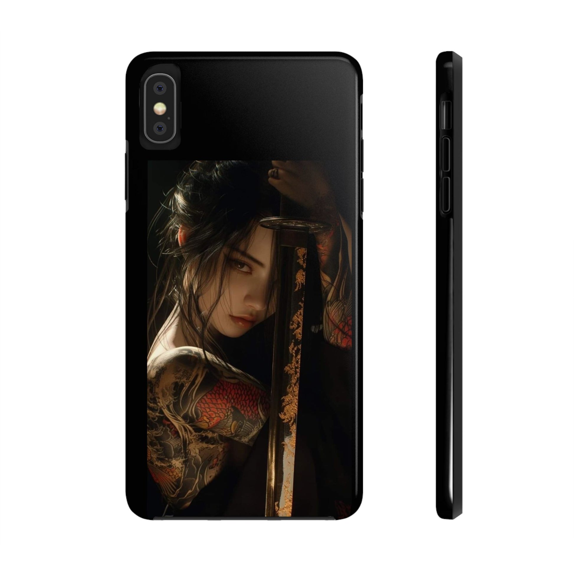Samurai Female Warrior Design Phone Cases for iPhone & Samsung Galaxy Phones