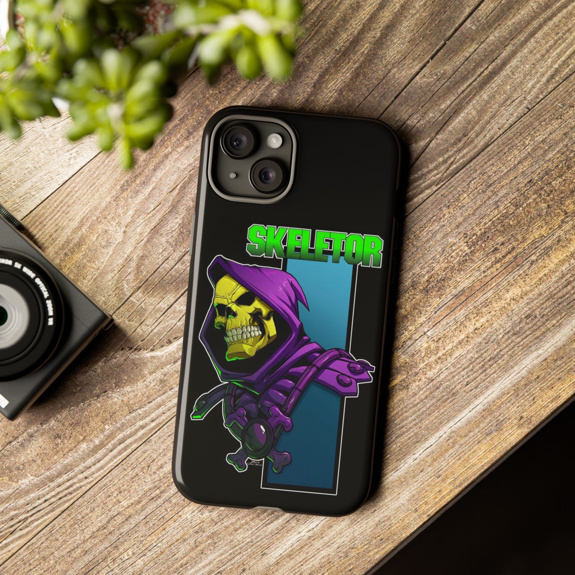 Skeletor Tough Cases for iPhones, Samsung, and Pixel