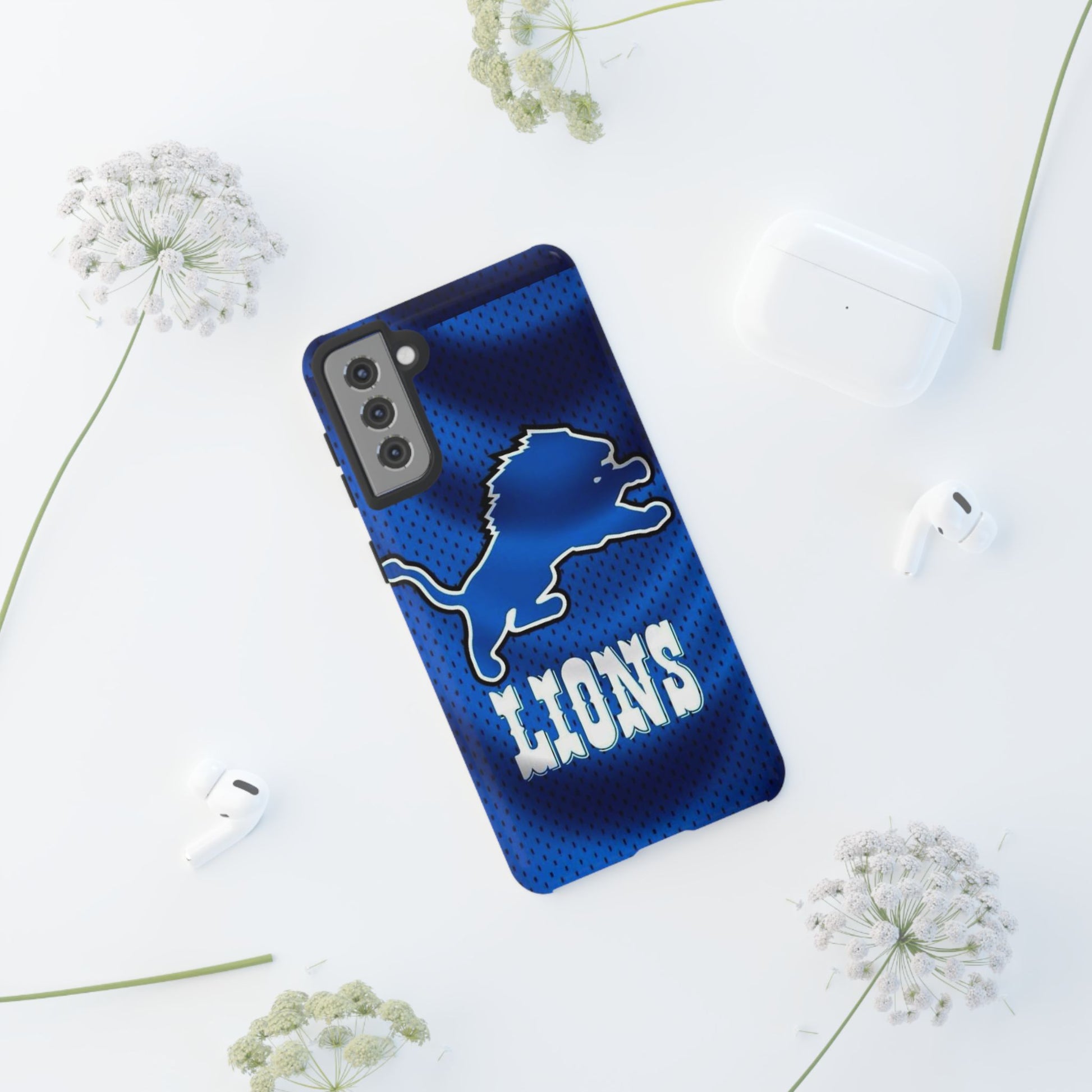 Detroit Lions Football Jersey Phone Case, Tough Cases for iPhones, Samsung, and Pixel