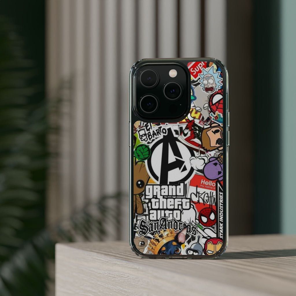 Phone Case, Sticker Bomb Design for iPhone and Samsung - Decal, Cover, Vinyl,