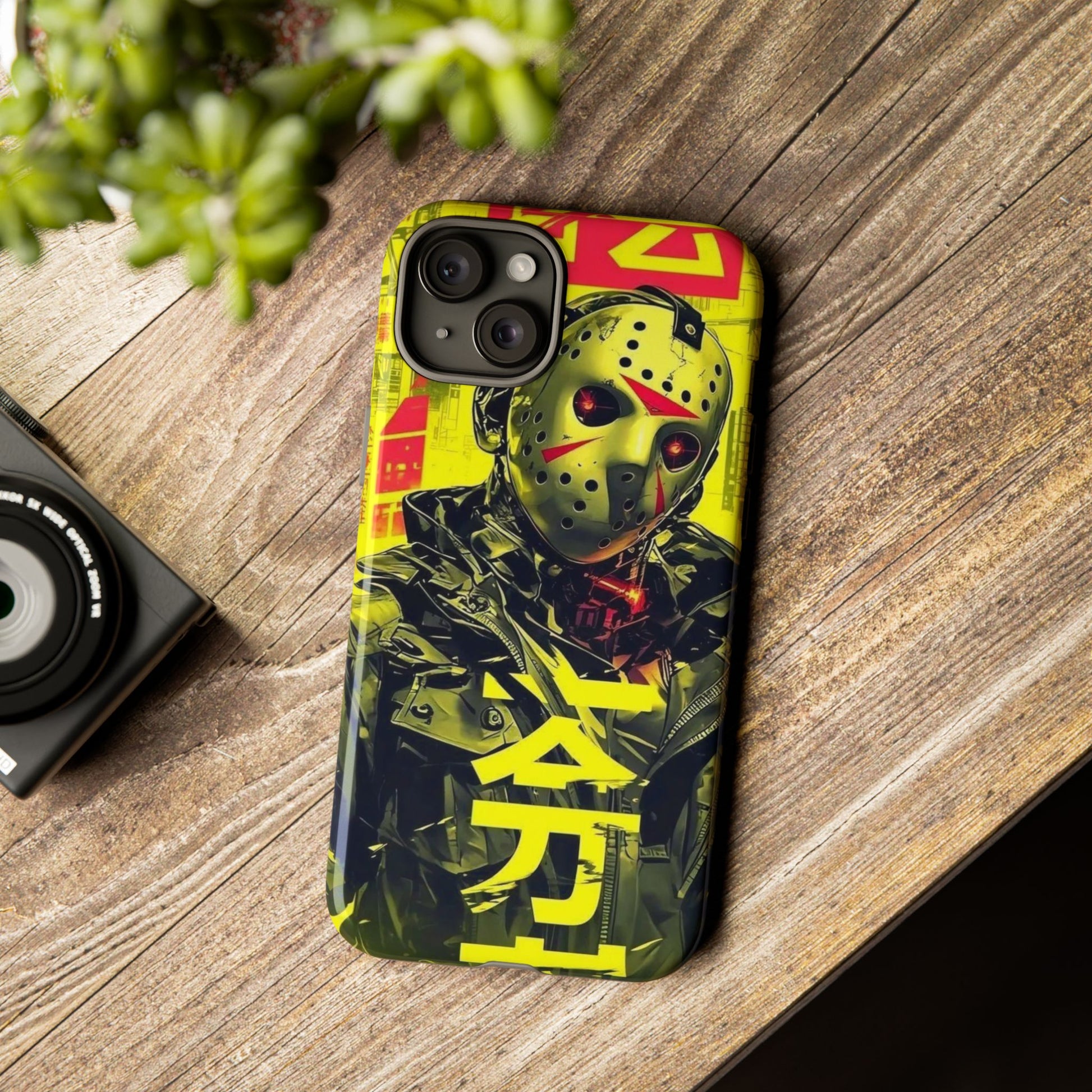 Cyberpunk X Jason Voorhees Tough Cases for iPhones, Samsung, and Pixel