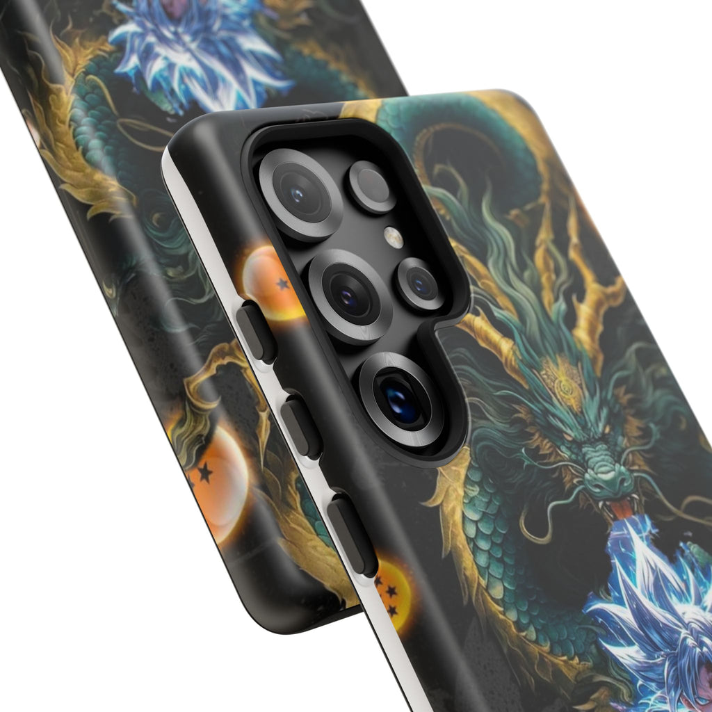 Anime Goku x Shenron Dragonball Z Tough Cases for iPhones, Samsung, and Pixel