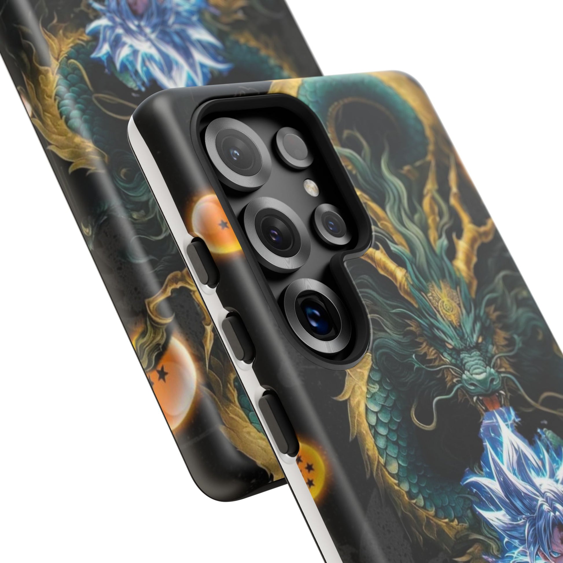 Anime Goku x Shenron Dragonball Z Tough Cases for iPhones, Samsung, and Pixel