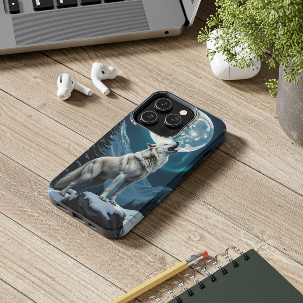 Howling Wolf Theme Phone Cases for iPhones & Samsung Phones