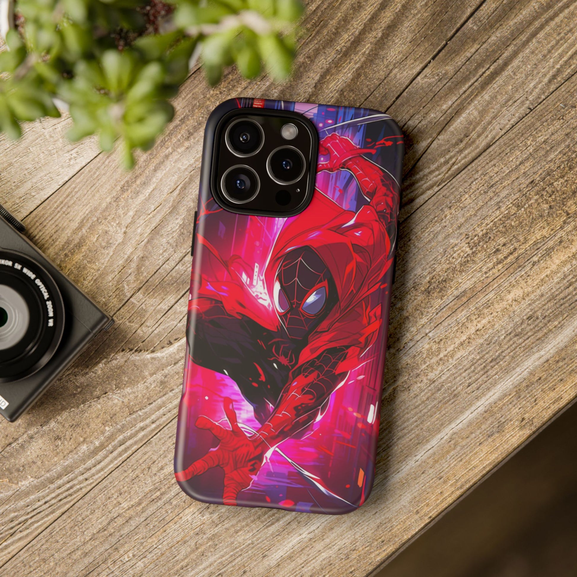 Miles Morales Spiderman Phone Case, Tough Cases for iPhones, Samsung, and Pixel