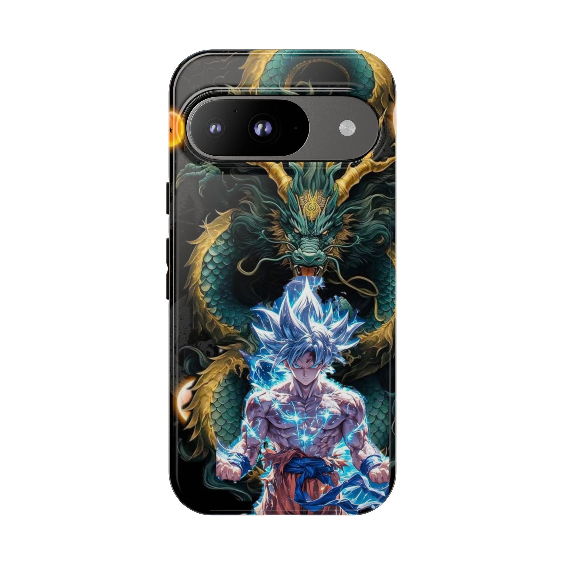 Anime Goku x Shenron Dragonball Z Tough Cases for iPhones, Samsung, and Pixel