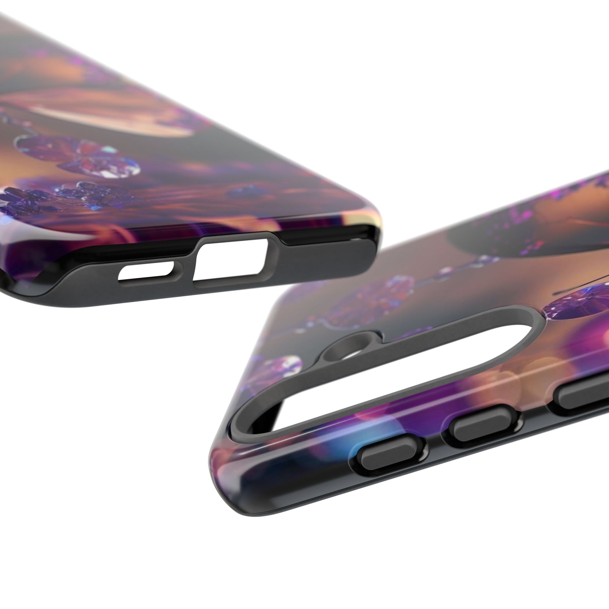 Purple Butterfly Tough Cases for iPhones, Samsung, and Pixel