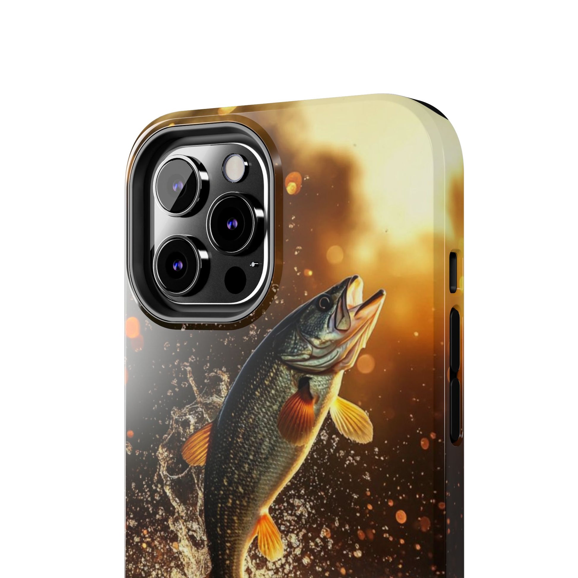 Jumping Bass Fish Theme Phone Cases for iPhones & Samsung Phones