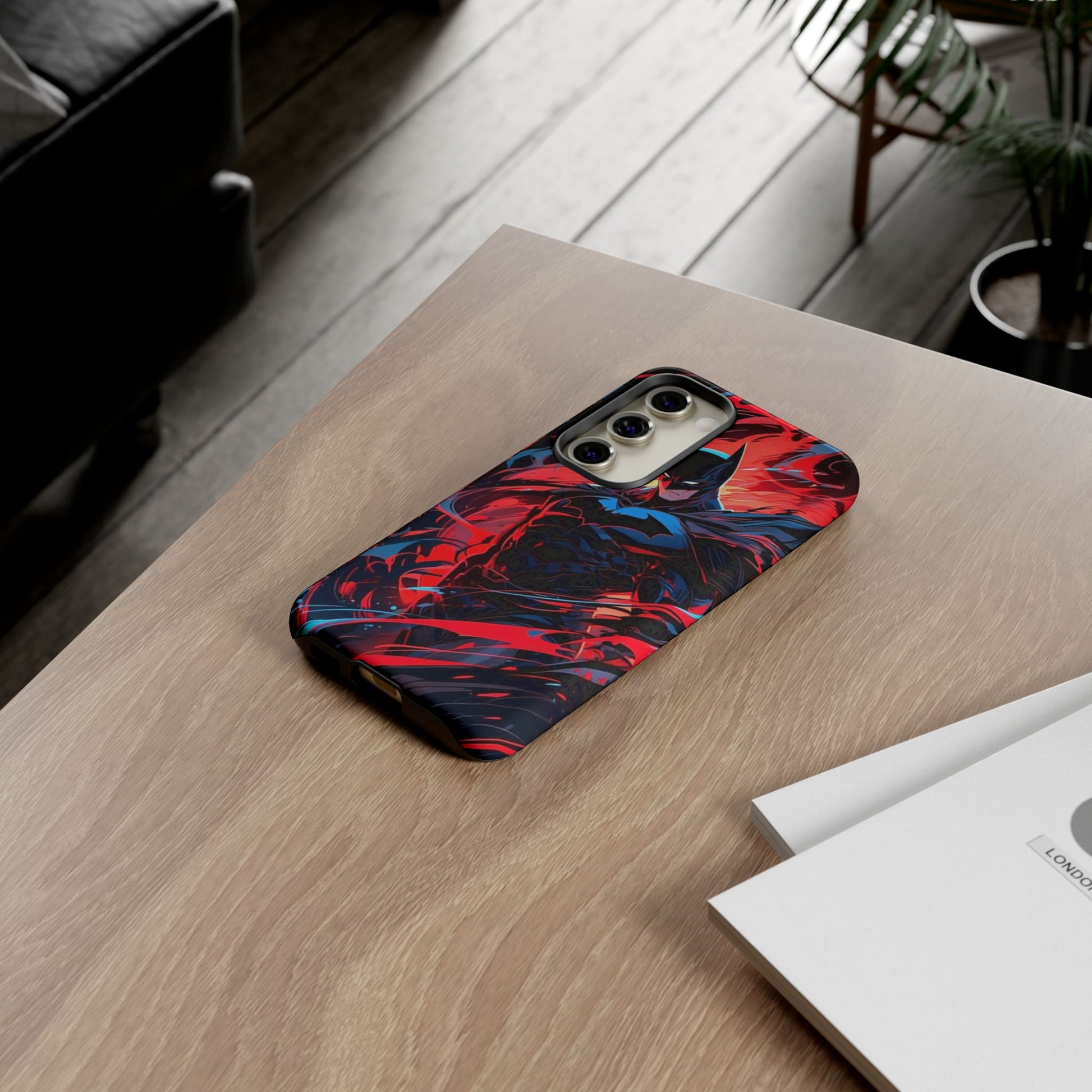 The Dark Knight Batman Art Tough Cases for iPhones, Samsung, and Pixel