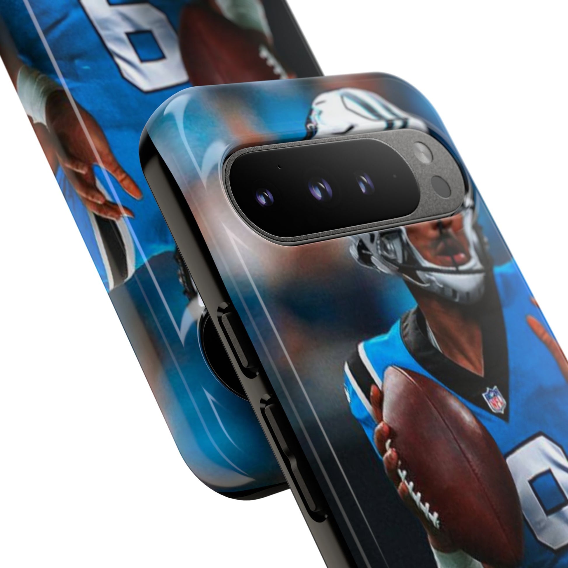 Carolina Panthers Bryce Young Football Tough Cases for iPhones, Samsung, and Pixel