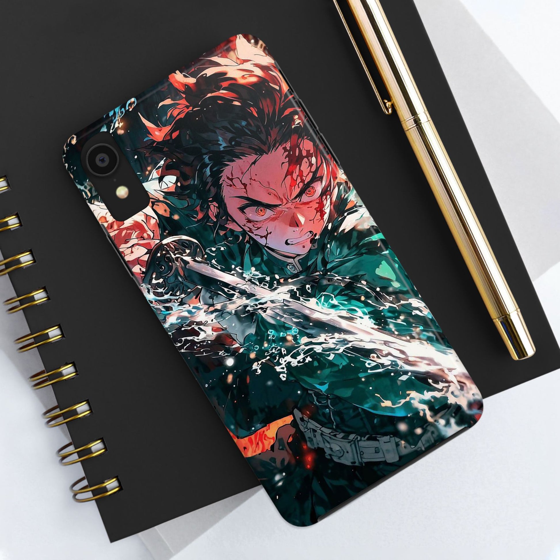 Demon Slayer Tanjiro Art Phone Case for iPhone & Samsung Galaxy Phones