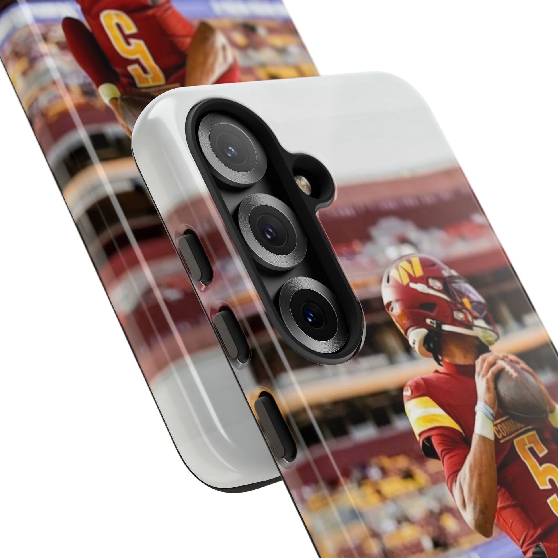 Jayden Daniels Washington Football Tough Cases for iPhones, Samsung, and Pixel