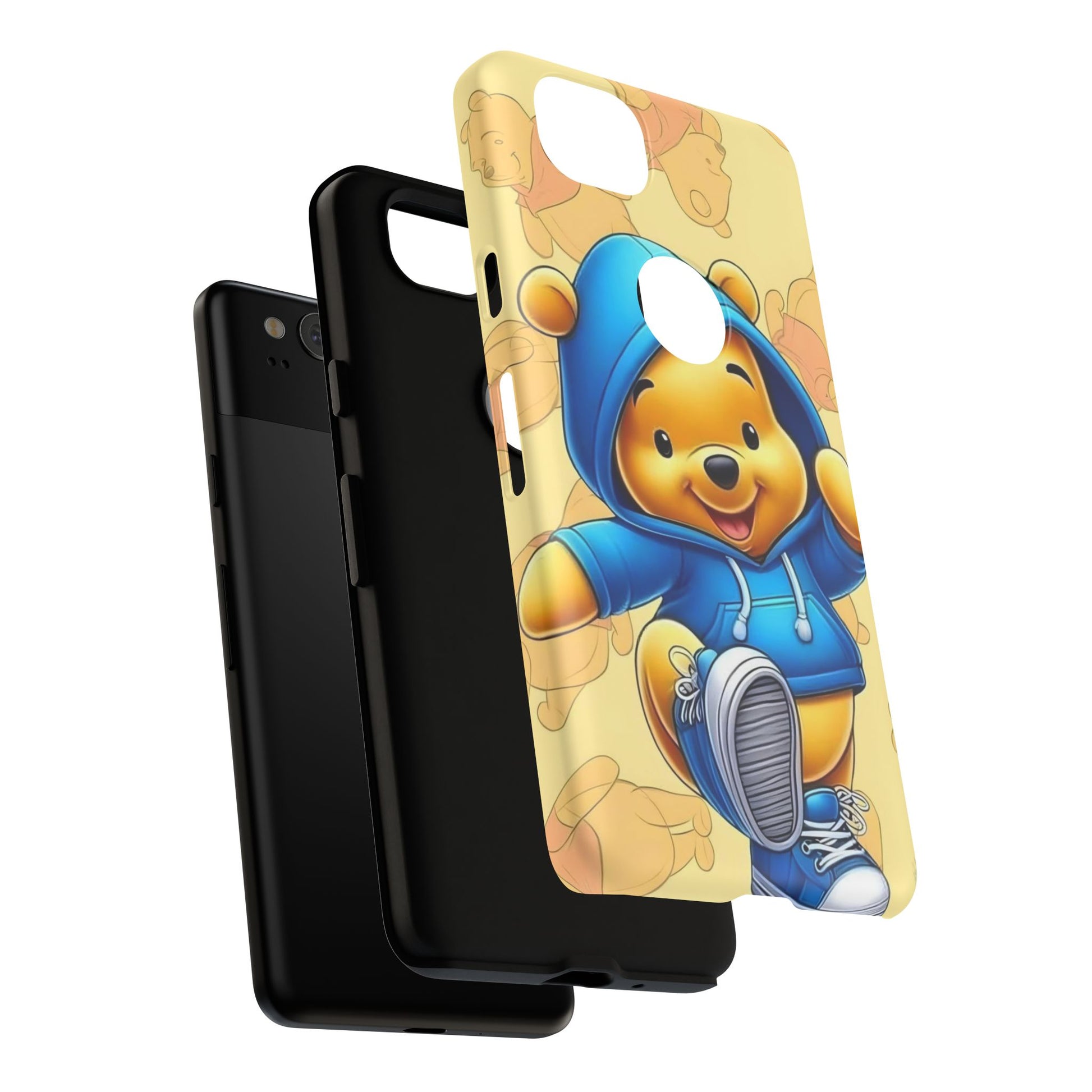 Cute Pooh Bear Phone Case, Tough Case
