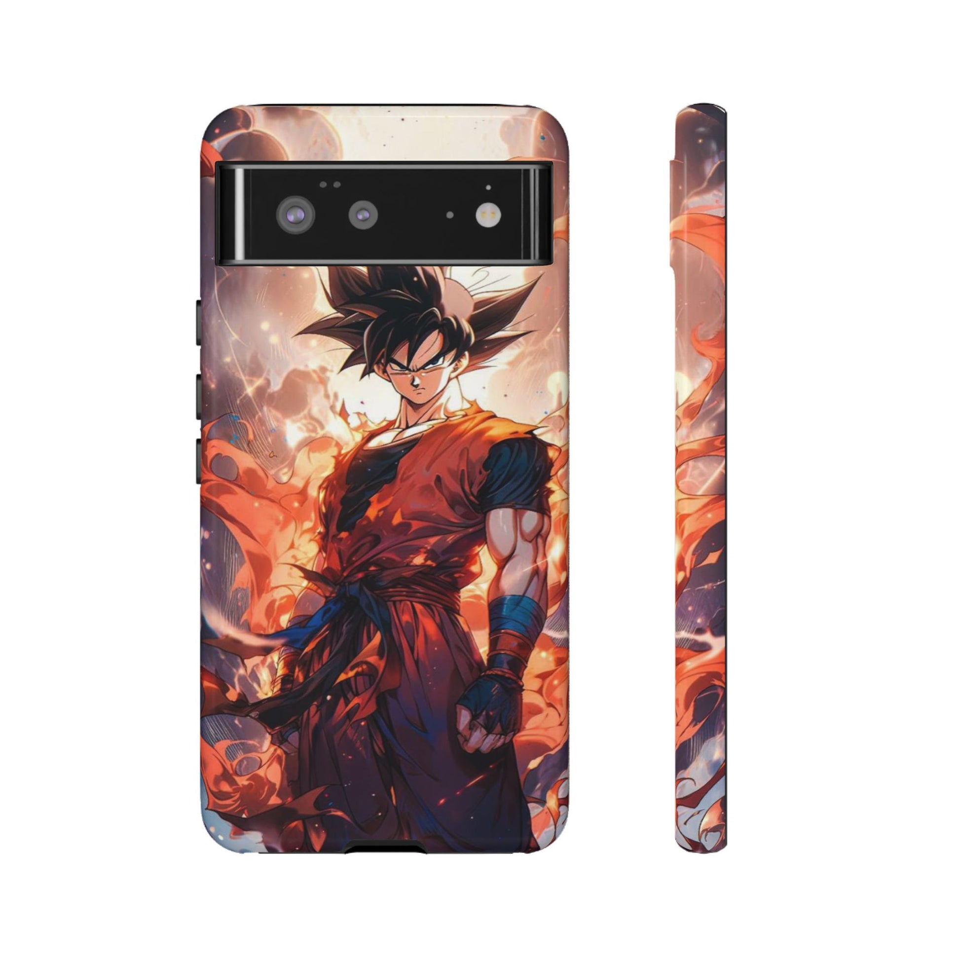 Anime Manga Dragon Ball Z Goku Tough Cases for iPhones, Samsung, and Pixel