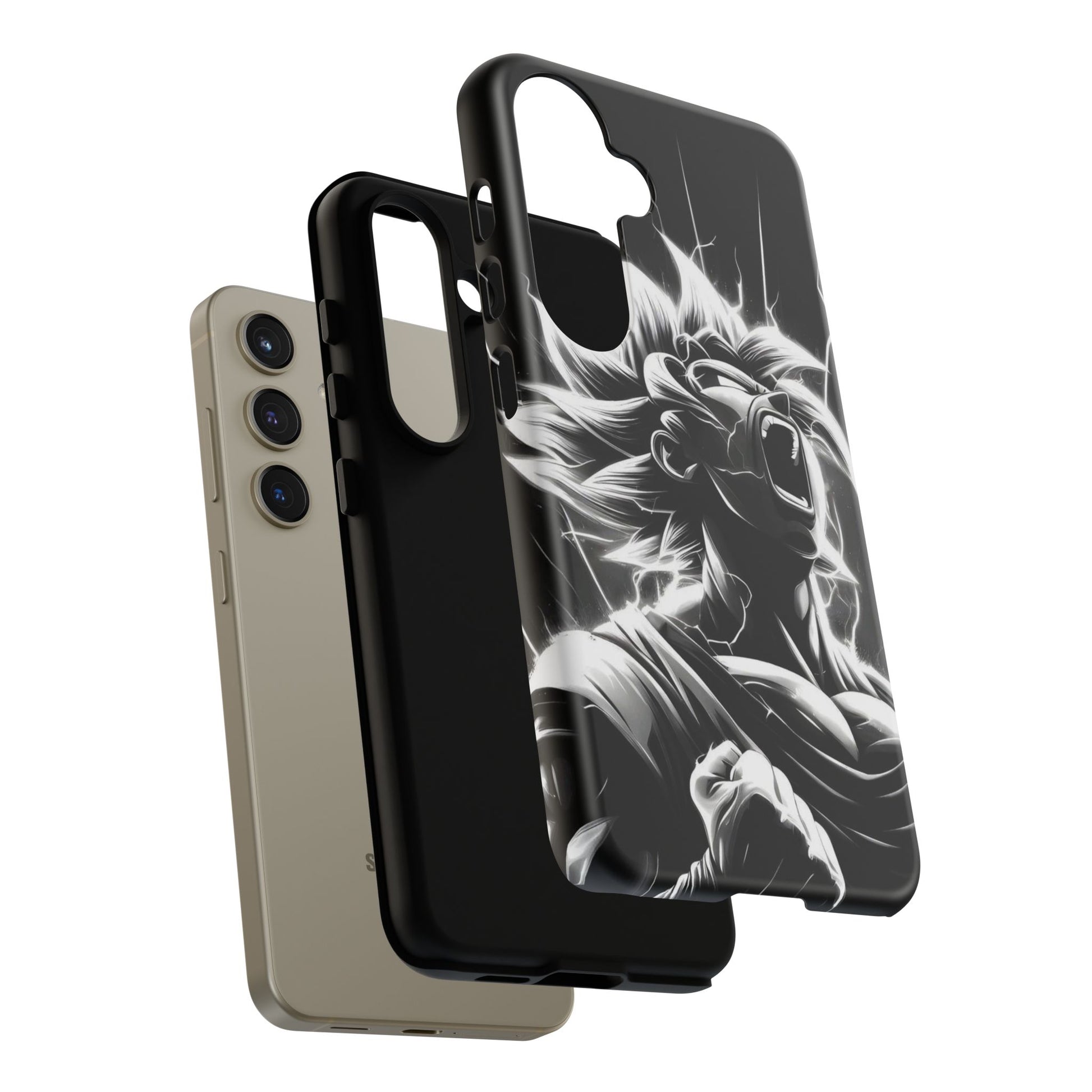 Anime Saiyan Rage Dragon ball Z Tough Cases for iPhones, Samsung, and Pixel